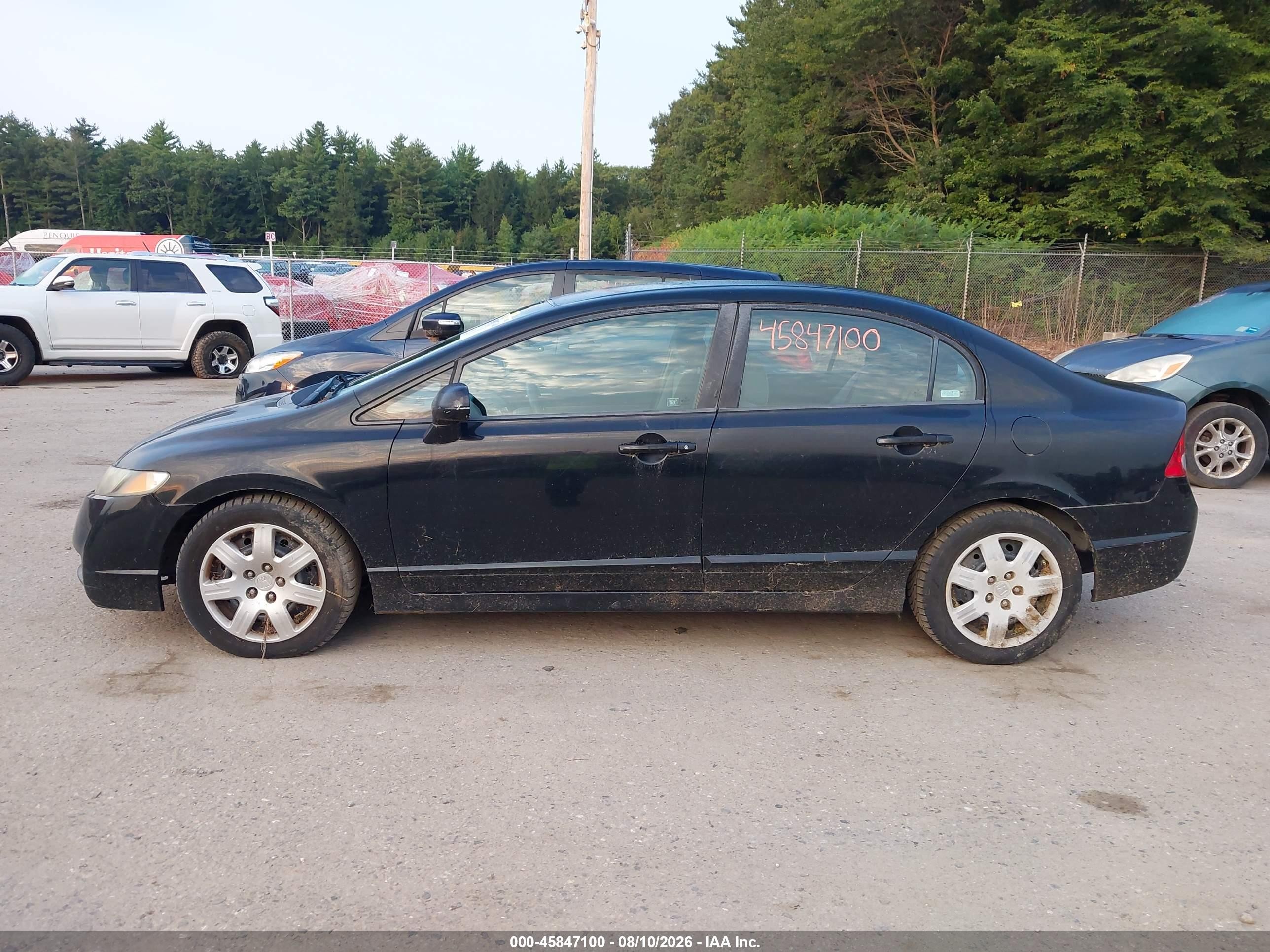2009 Honda Civic Lx Black vin: 2HGFA16579H354964