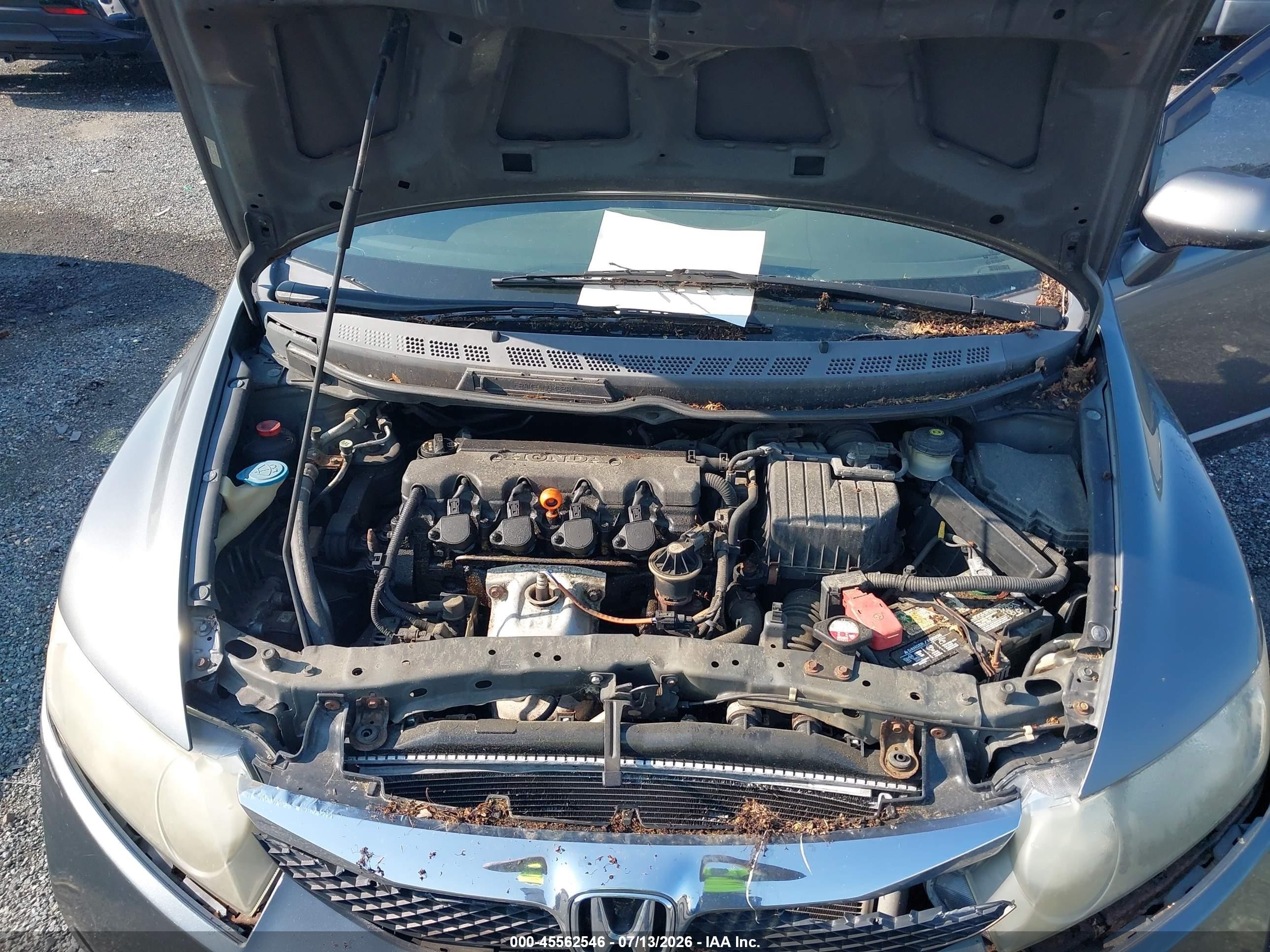 2009 Honda Civic Lx Gray vin: 2HGFA16579H358528