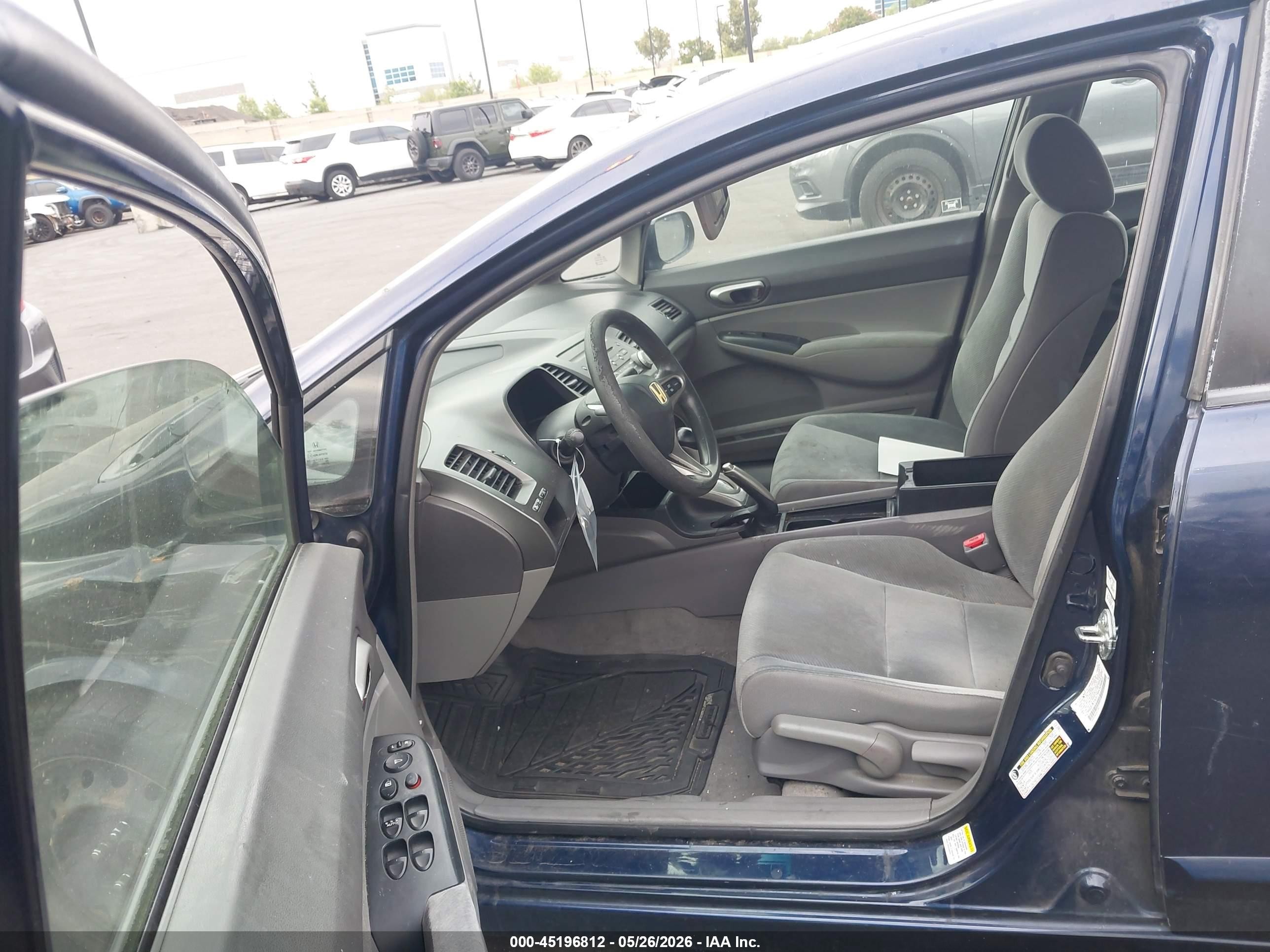 2009 Honda Civic Lx Blue vin: 2HGFA16579H504801