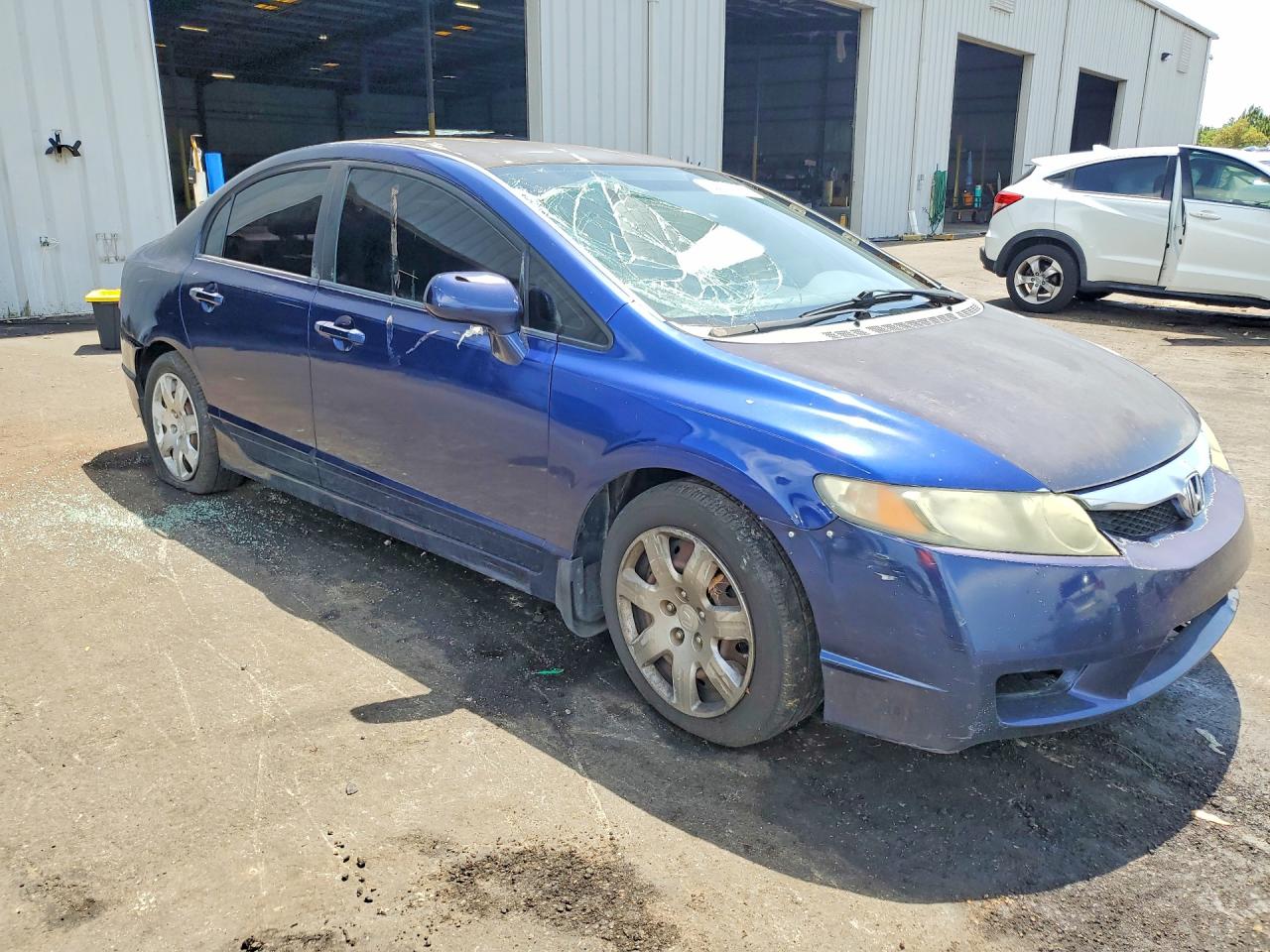 2009 Honda Civic Lx Blue vin: 2HGFA16579H515538