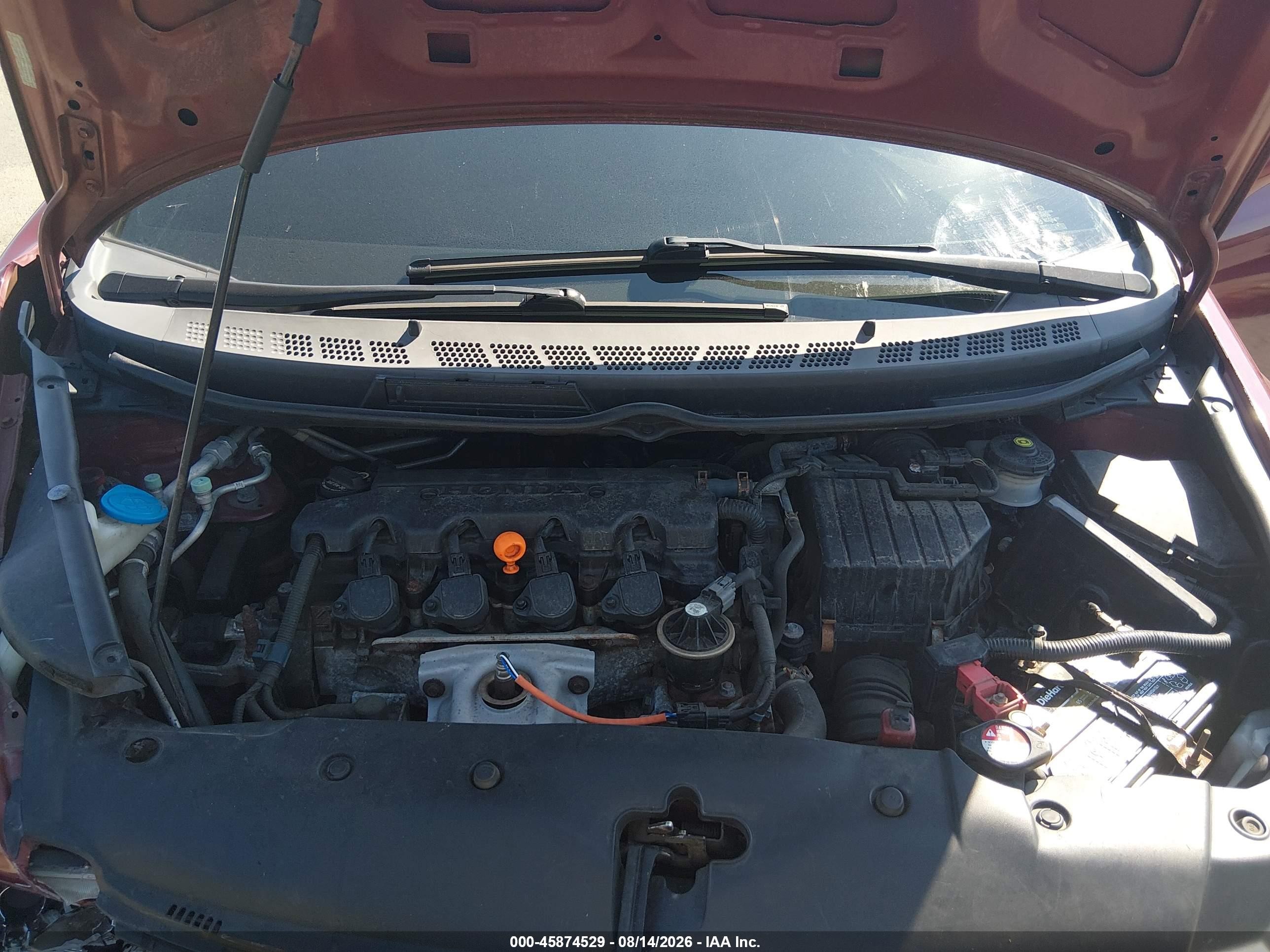 2009 Honda Civic Lx Red vin: 2HGFA16579H524742