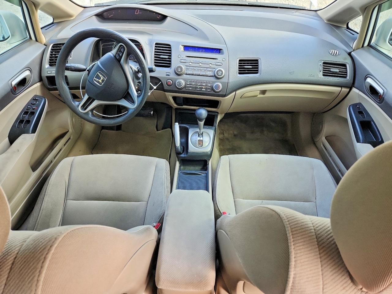 2009 Honda Civic Lx White vin: 2HGFA16579H526569
