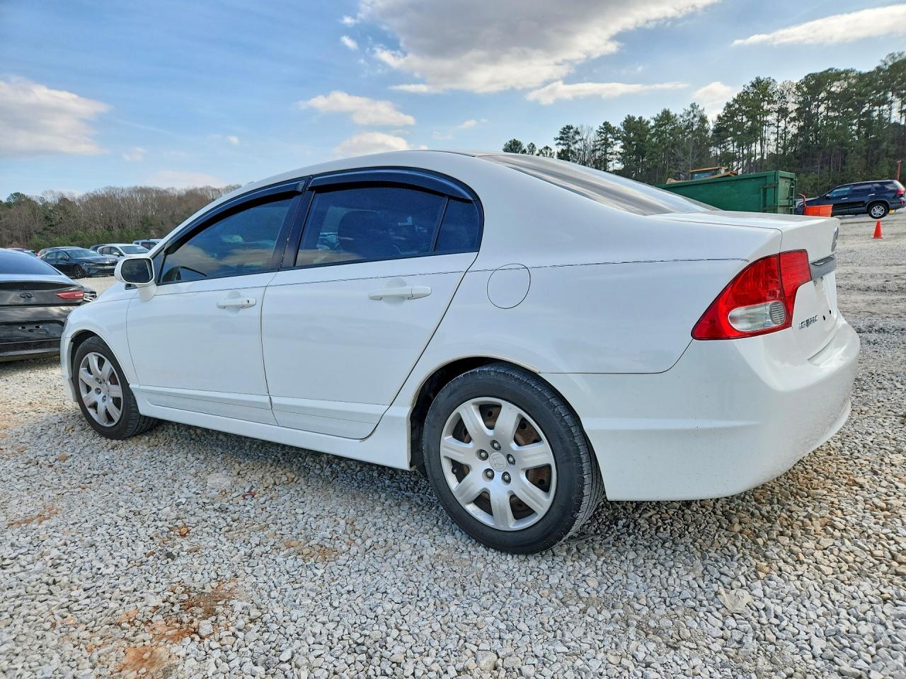 2009 Honda Civic Lx White vin: 2HGFA16579H526569