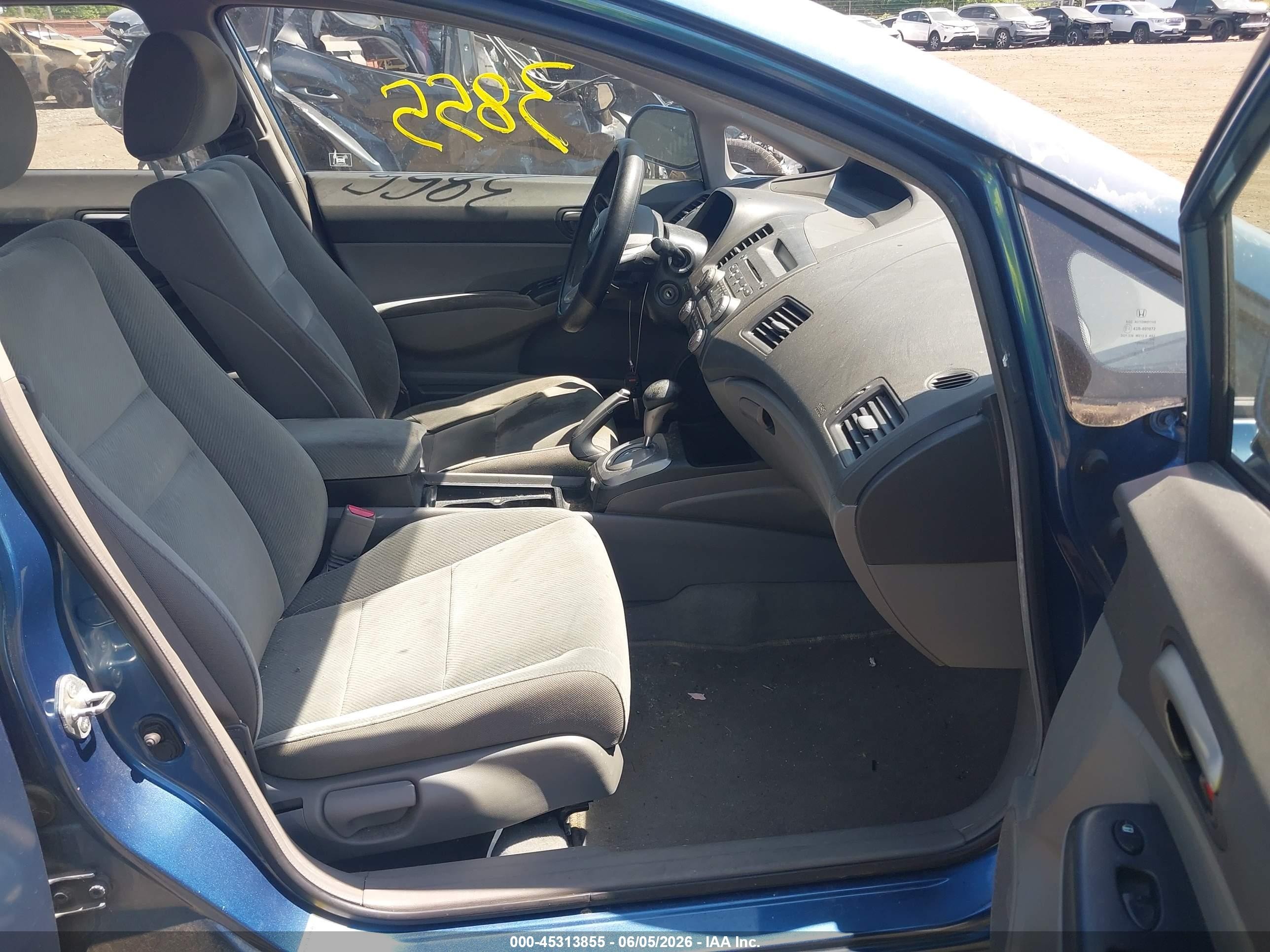 2009 Honda Civic Lx Blue vin: 2HGFA16579H529455