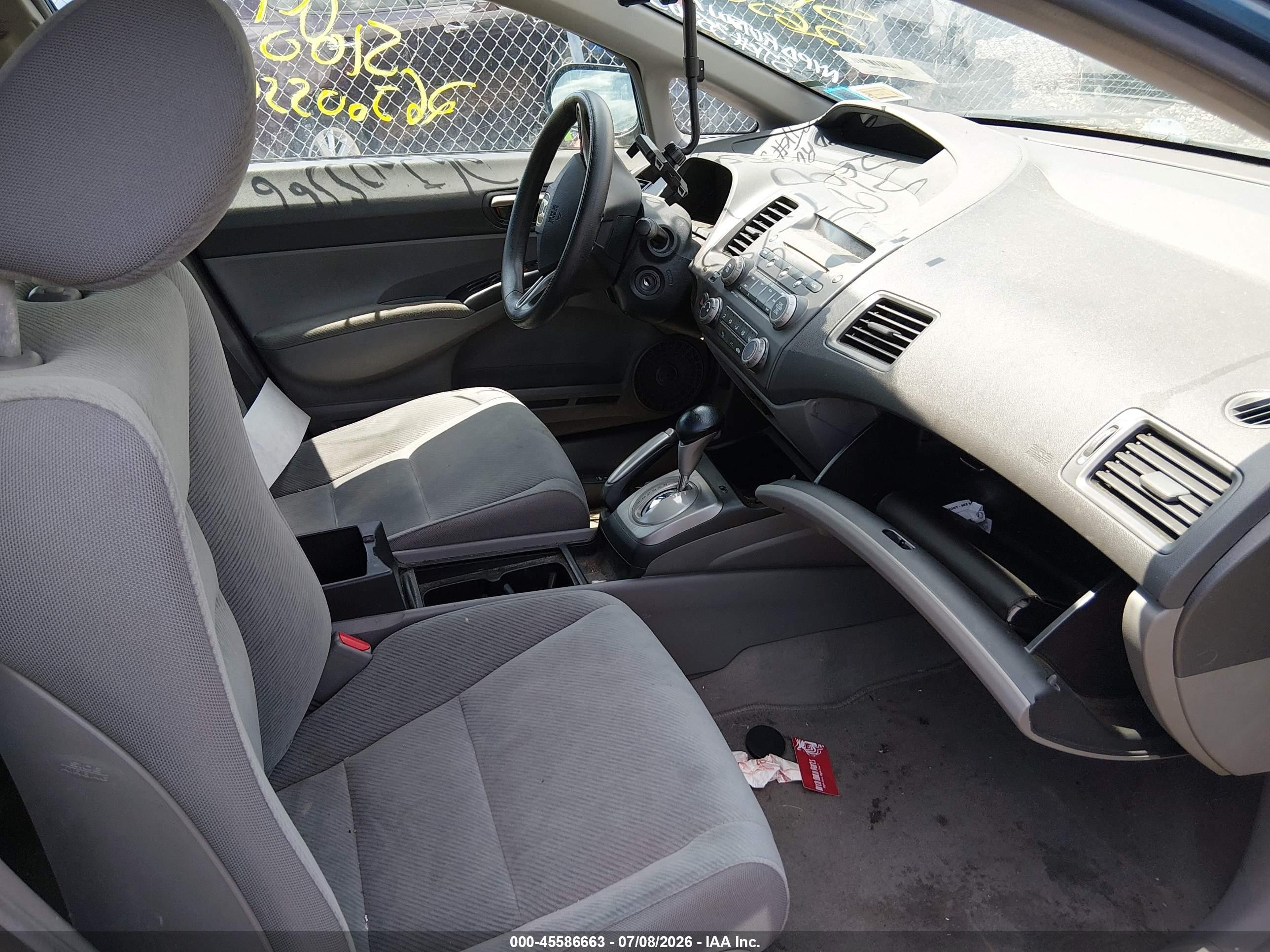 2009 Honda Civic Lx Blue vin: 2HGFA16579H539385