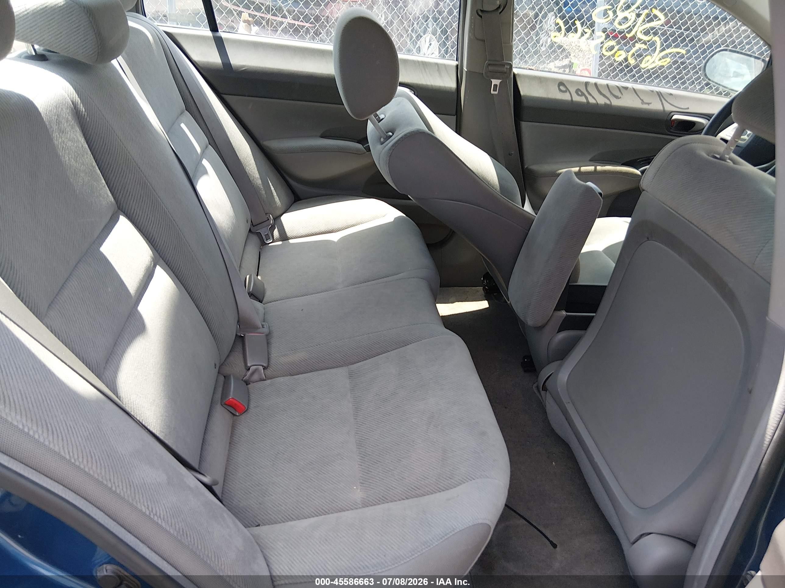 2009 Honda Civic Lx Blue vin: 2HGFA16579H539385