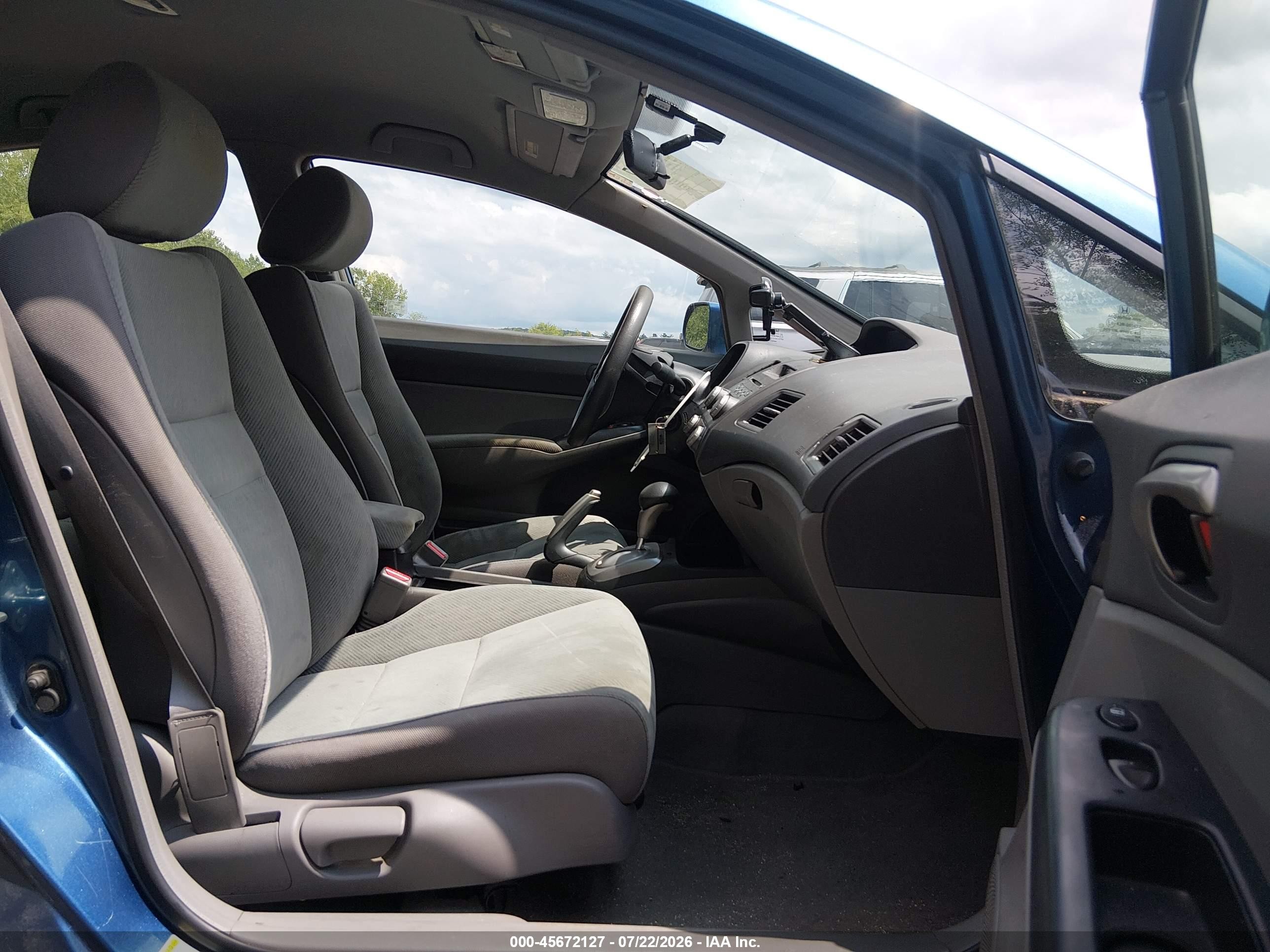 2009 Honda Civic Lx Blue vin: 2HGFA16579H545123