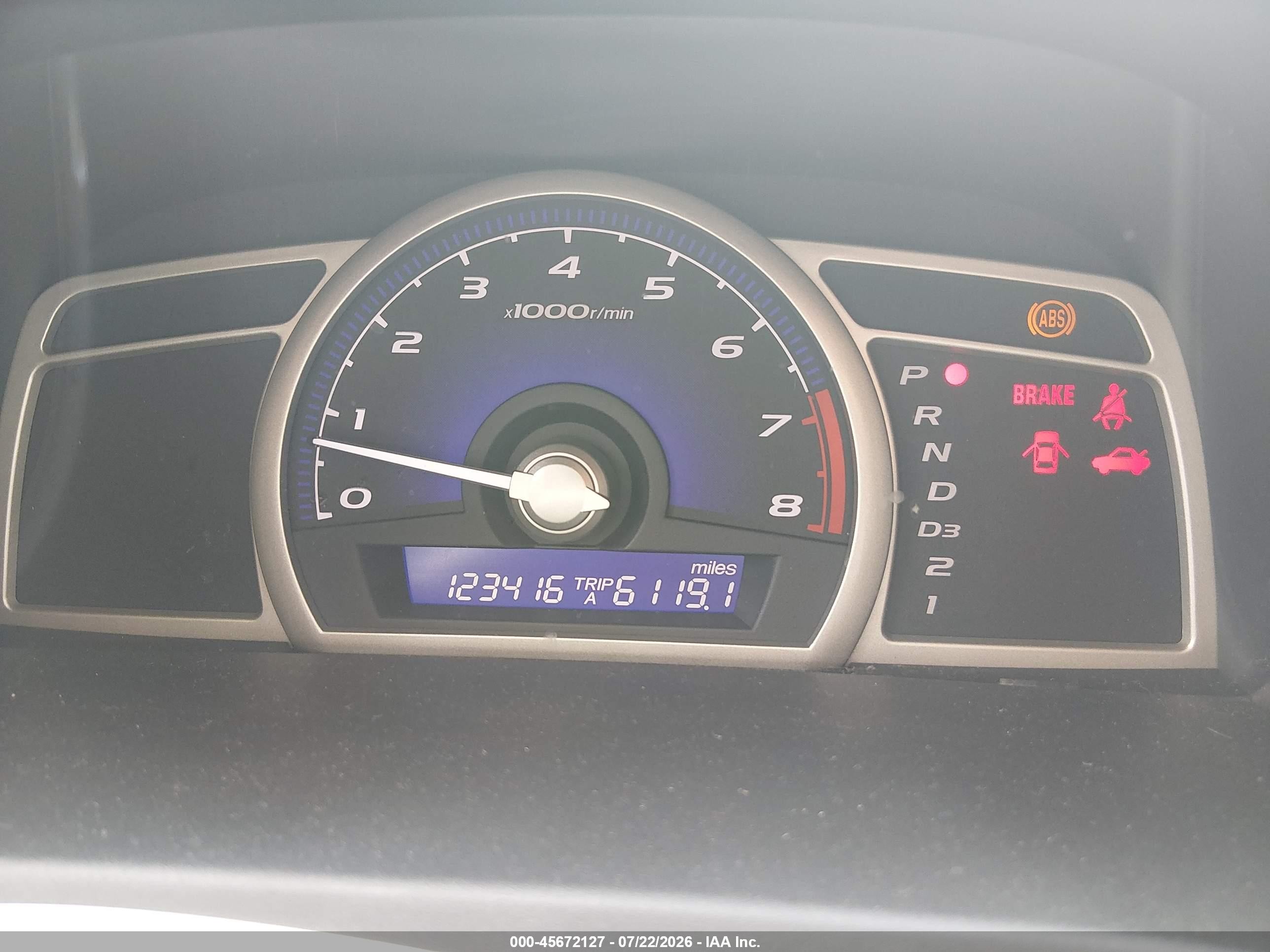 2009 Honda Civic Lx Blue vin: 2HGFA16579H545123