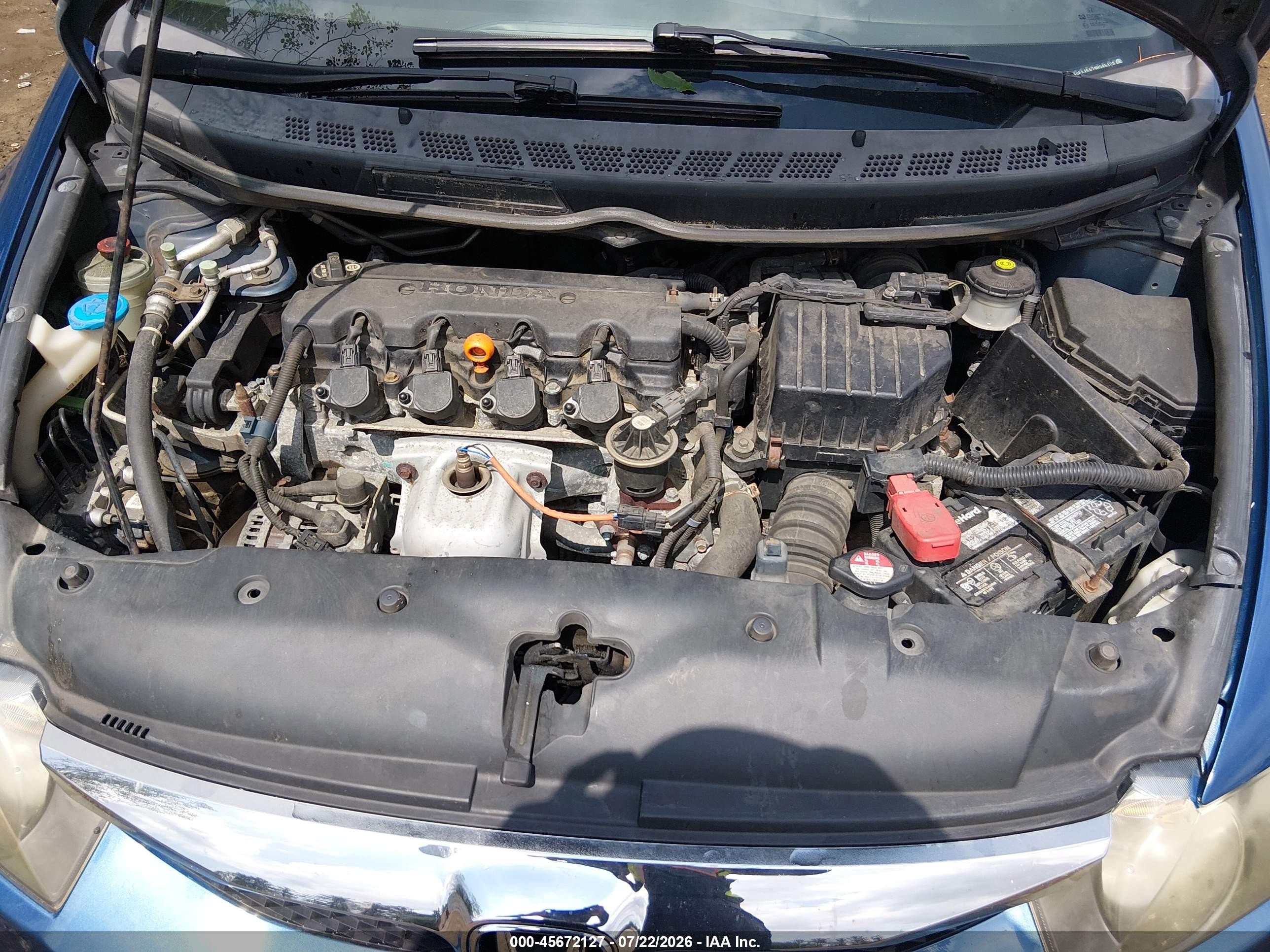 2009 Honda Civic Lx Blue vin: 2HGFA16579H545123