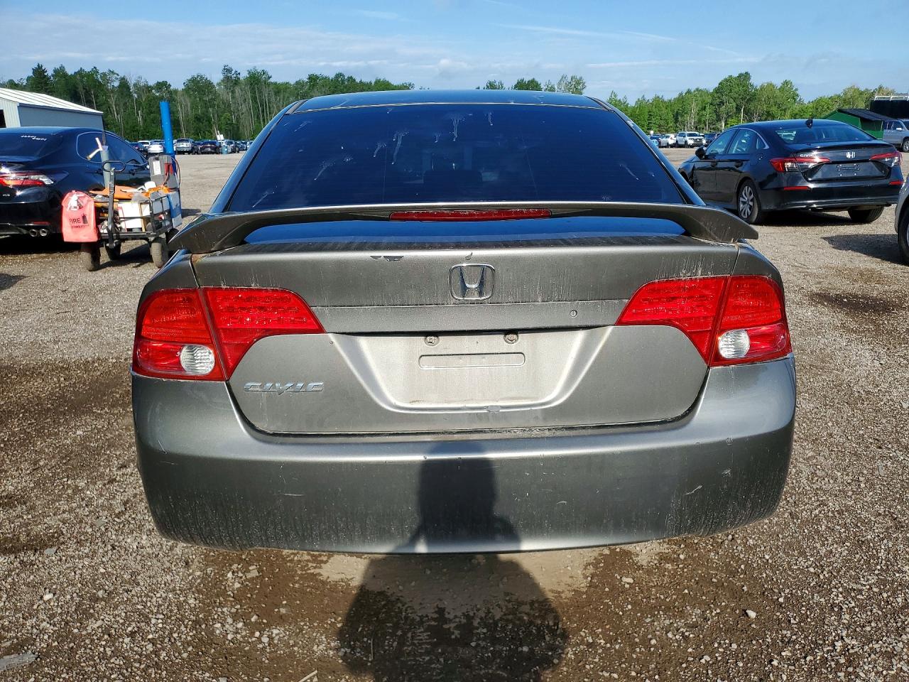 2006 Honda Civic Lx Gray vin: 2HGFA16586H021877