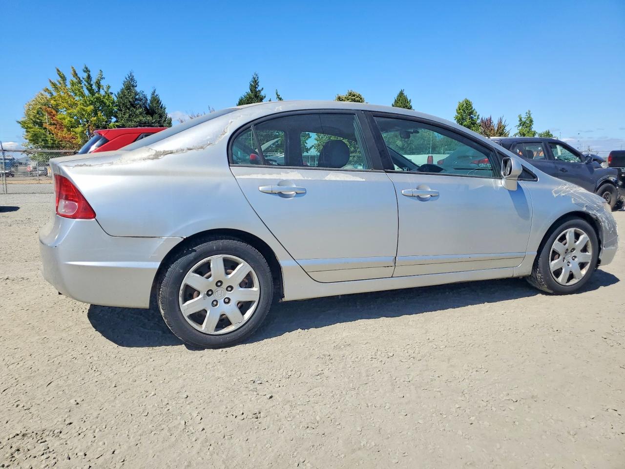 2006 Honda Civic Lx Silver vin: 2HGFA16586H500106