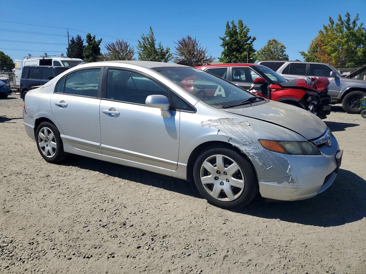 2006 Honda Civic Lx Silver vin: 2HGFA16586H500106