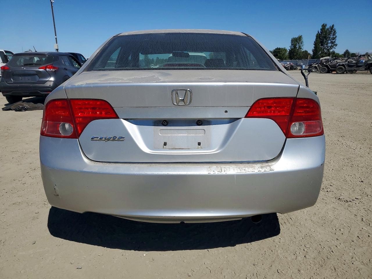 2006 Honda Civic Lx Silver vin: 2HGFA16586H500106