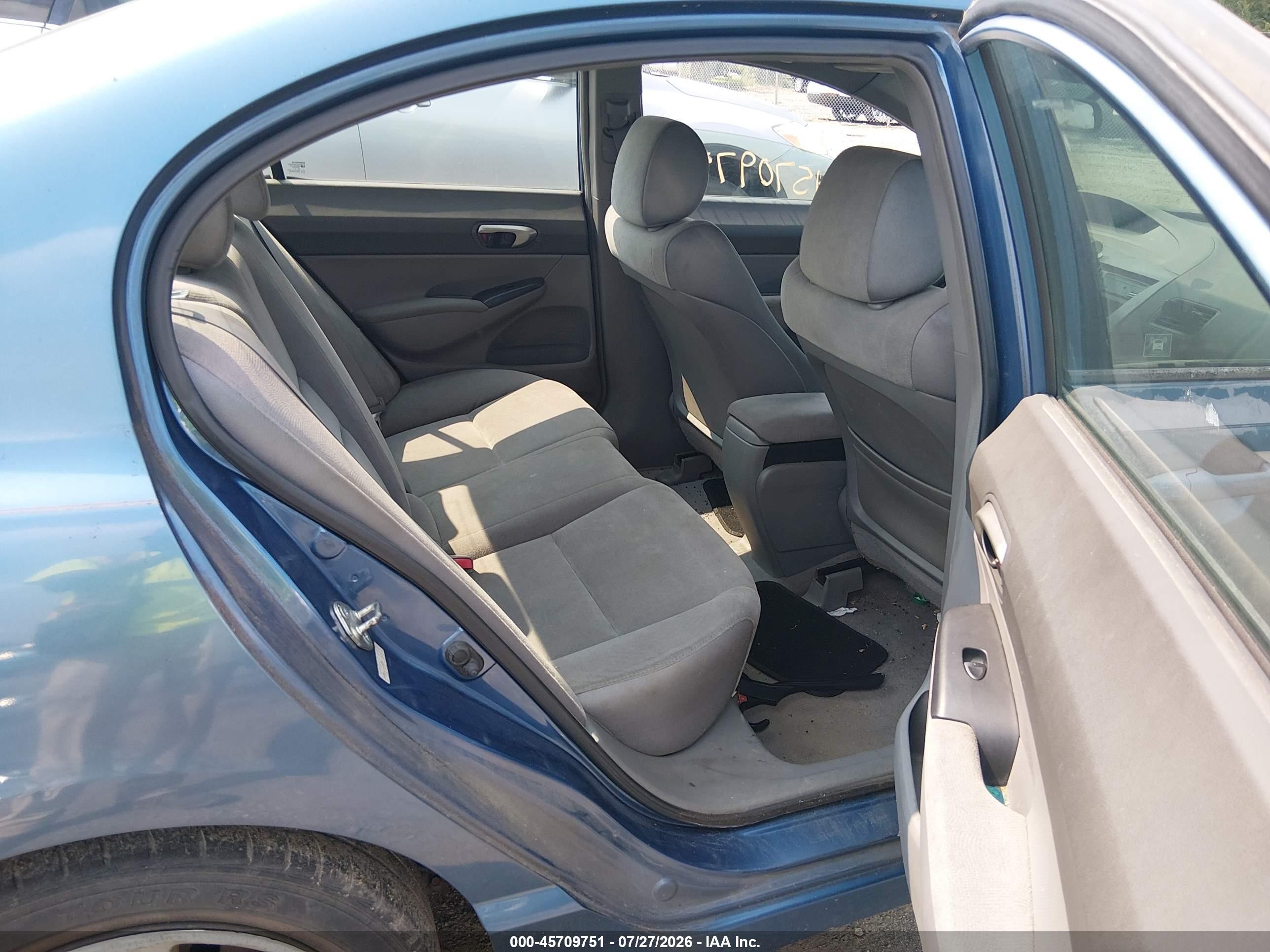 2006 Honda Civic Lx Blue vin: 2HGFA16586H510909