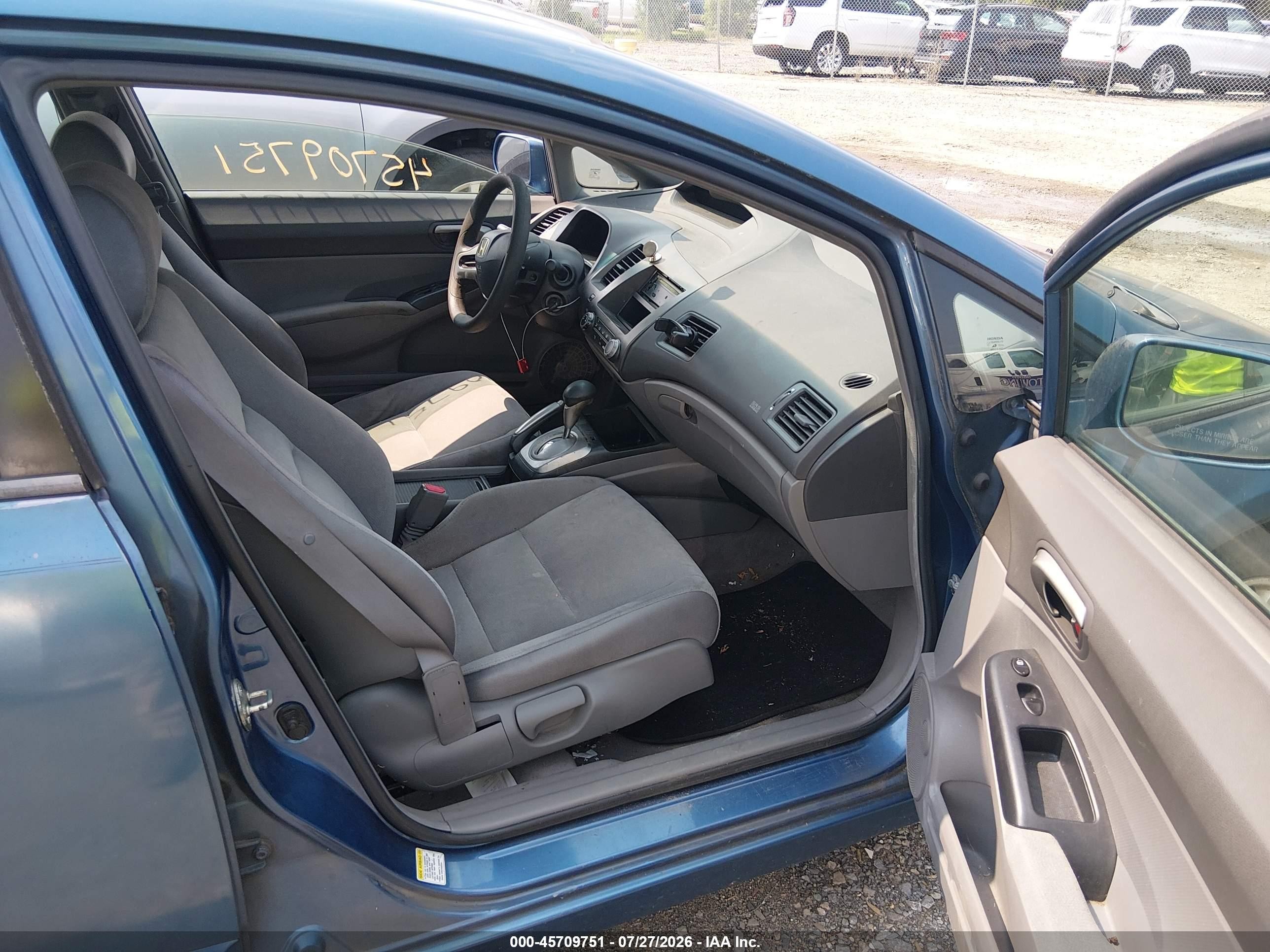 2006 Honda Civic Lx Blue vin: 2HGFA16586H510909
