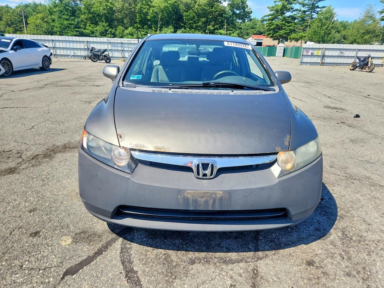 2006 Honda Civic Lx Gray vin: 2HGFA16586H526897