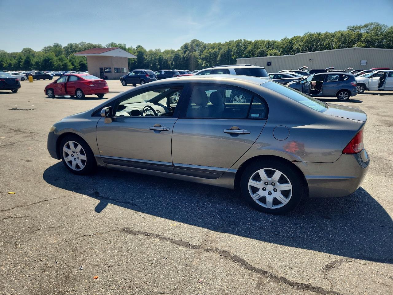 2006 Honda Civic Lx Gray vin: 2HGFA16586H526897