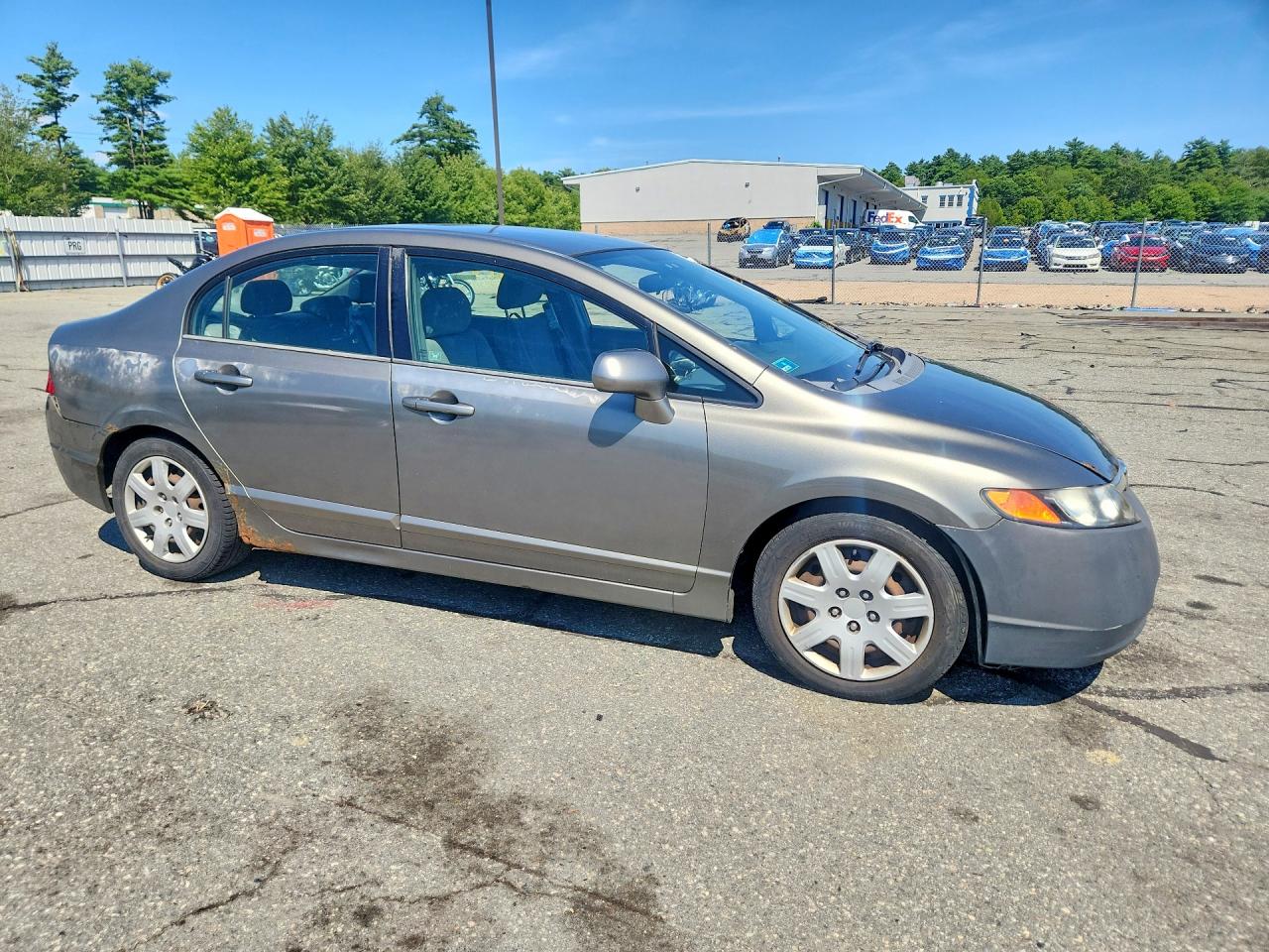 2006 Honda Civic Lx Gray vin: 2HGFA16586H526897
