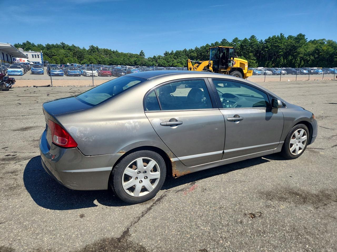 2006 Honda Civic Lx Gray vin: 2HGFA16586H526897