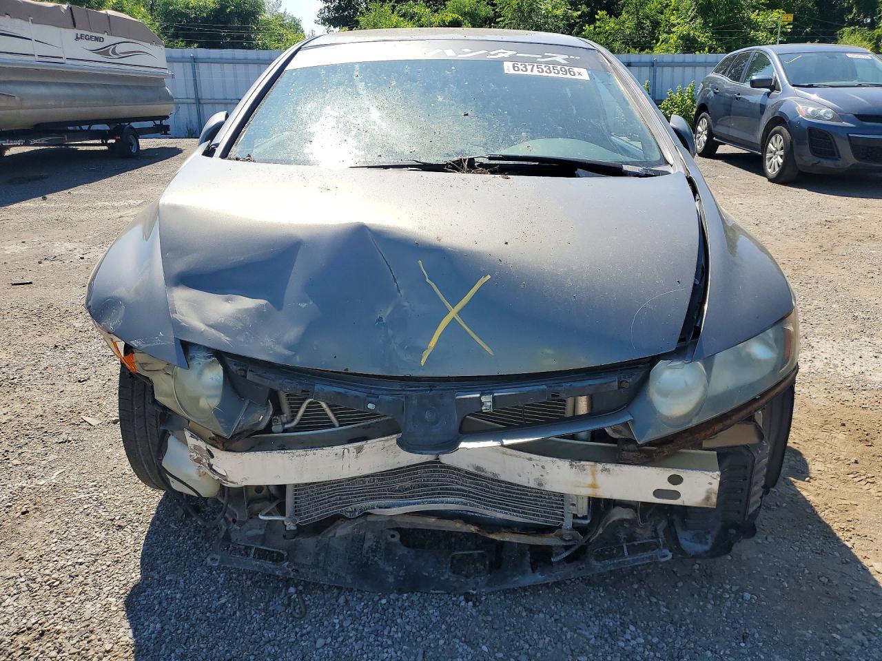 2007 Honda Civic Lx Gray vin: 2HGFA16587H106879
