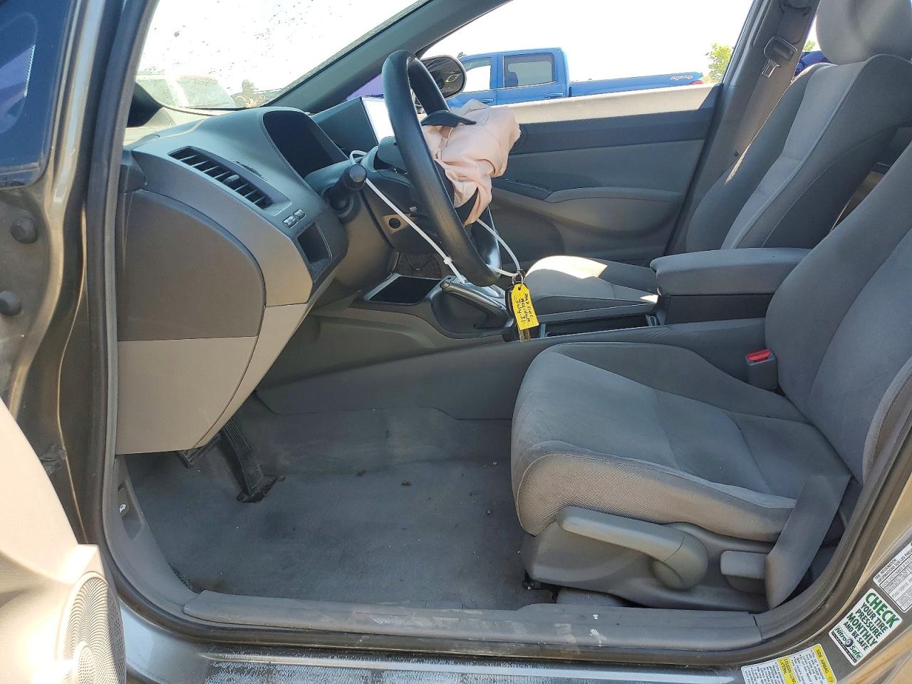 2007 Honda Civic Lx Gray vin: 2HGFA16587H106879