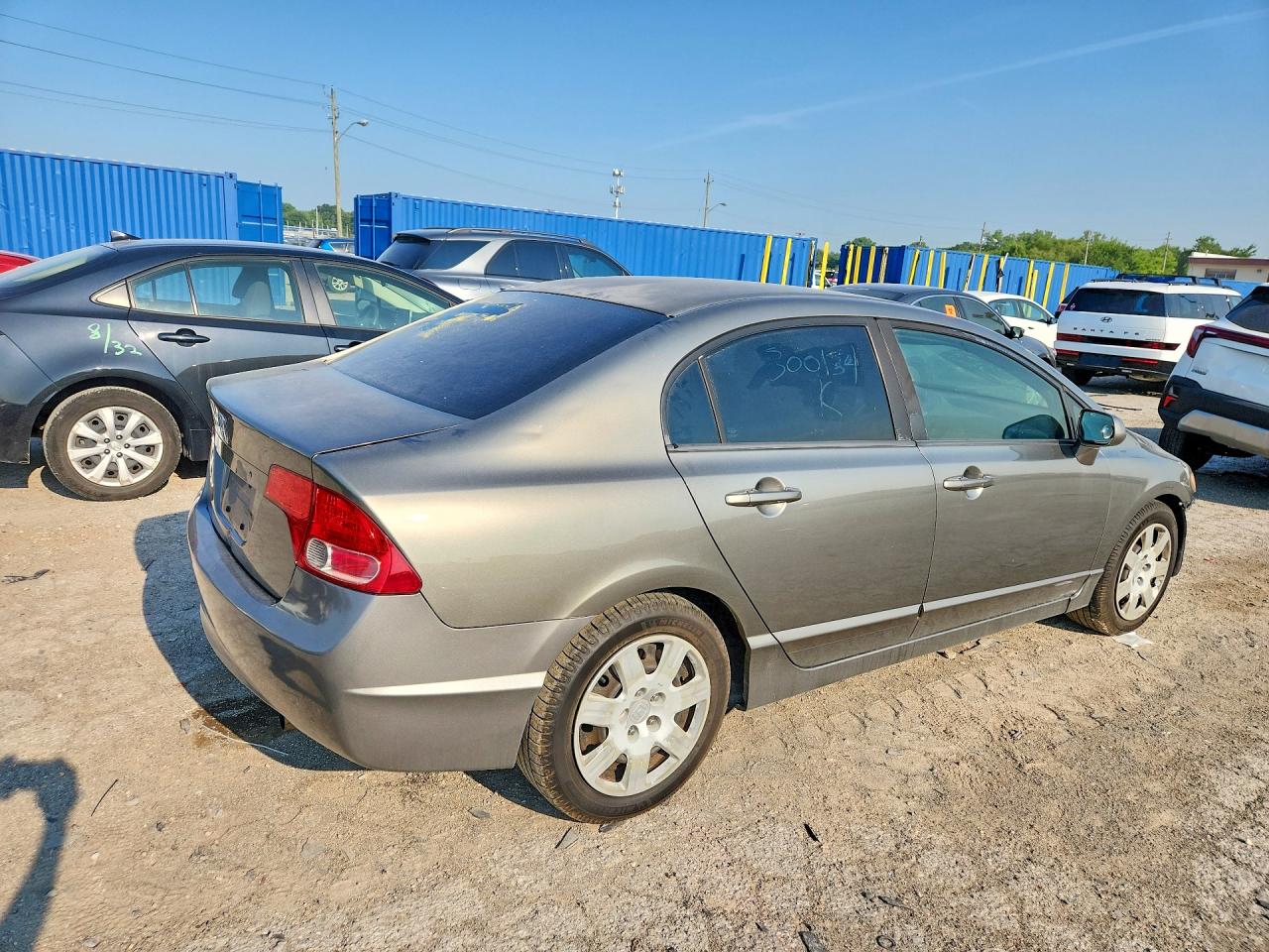 2007 Honda Civic Lx Tan vin: 2HGFA16587H300134