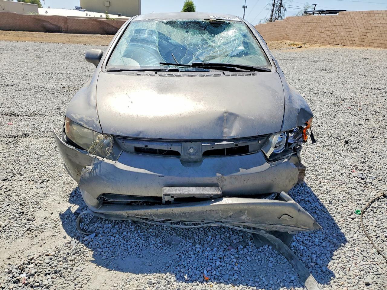 2007 Honda Civic Lx Gray vin: 2HGFA16587H304605