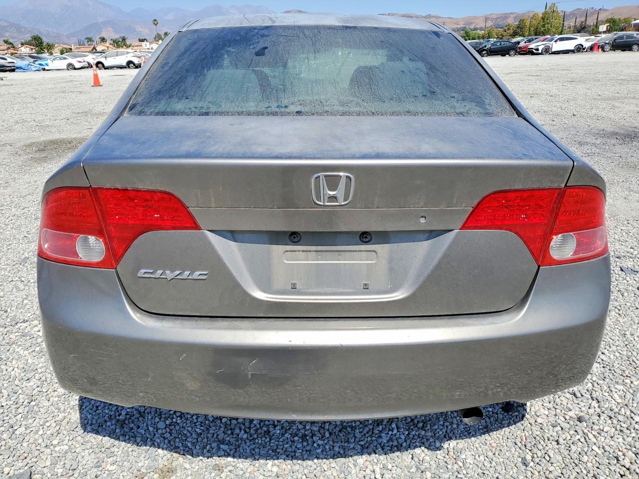 2007 Honda Civic Lx Gray vin: 2HGFA16587H304605