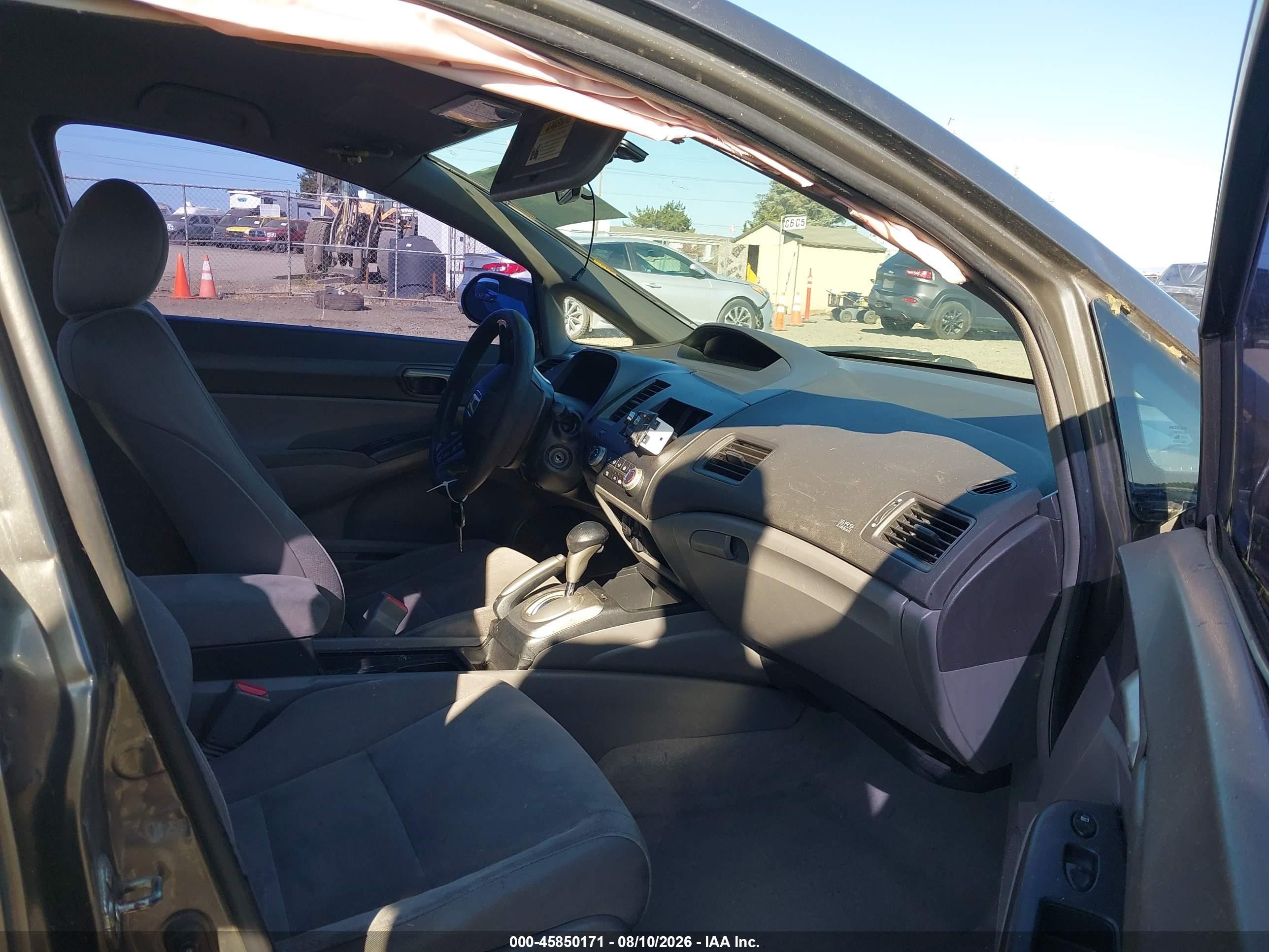 2007 Honda Civic Lx Gray vin: 2HGFA16587H304622