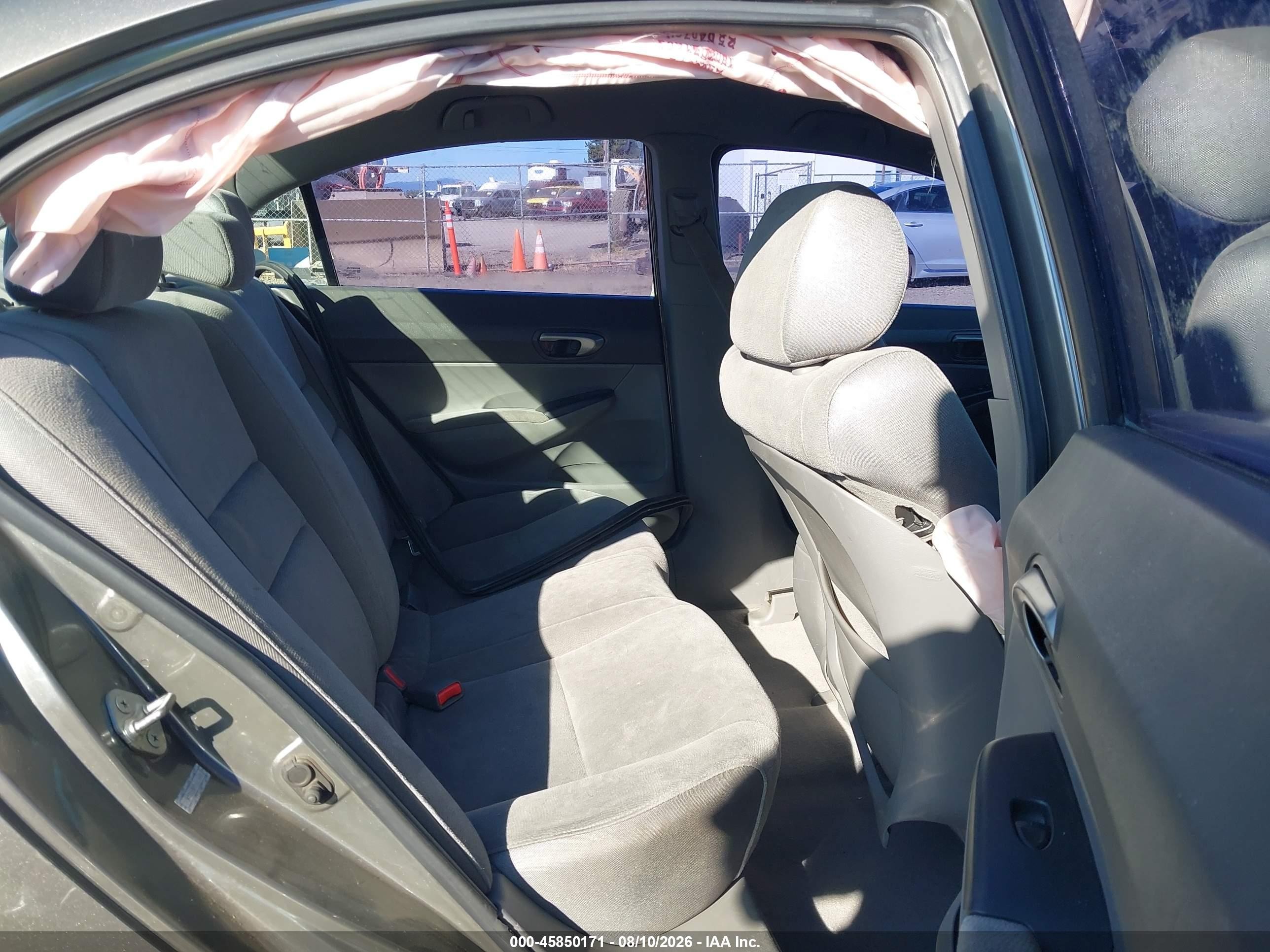 2007 Honda Civic Lx Gray vin: 2HGFA16587H304622