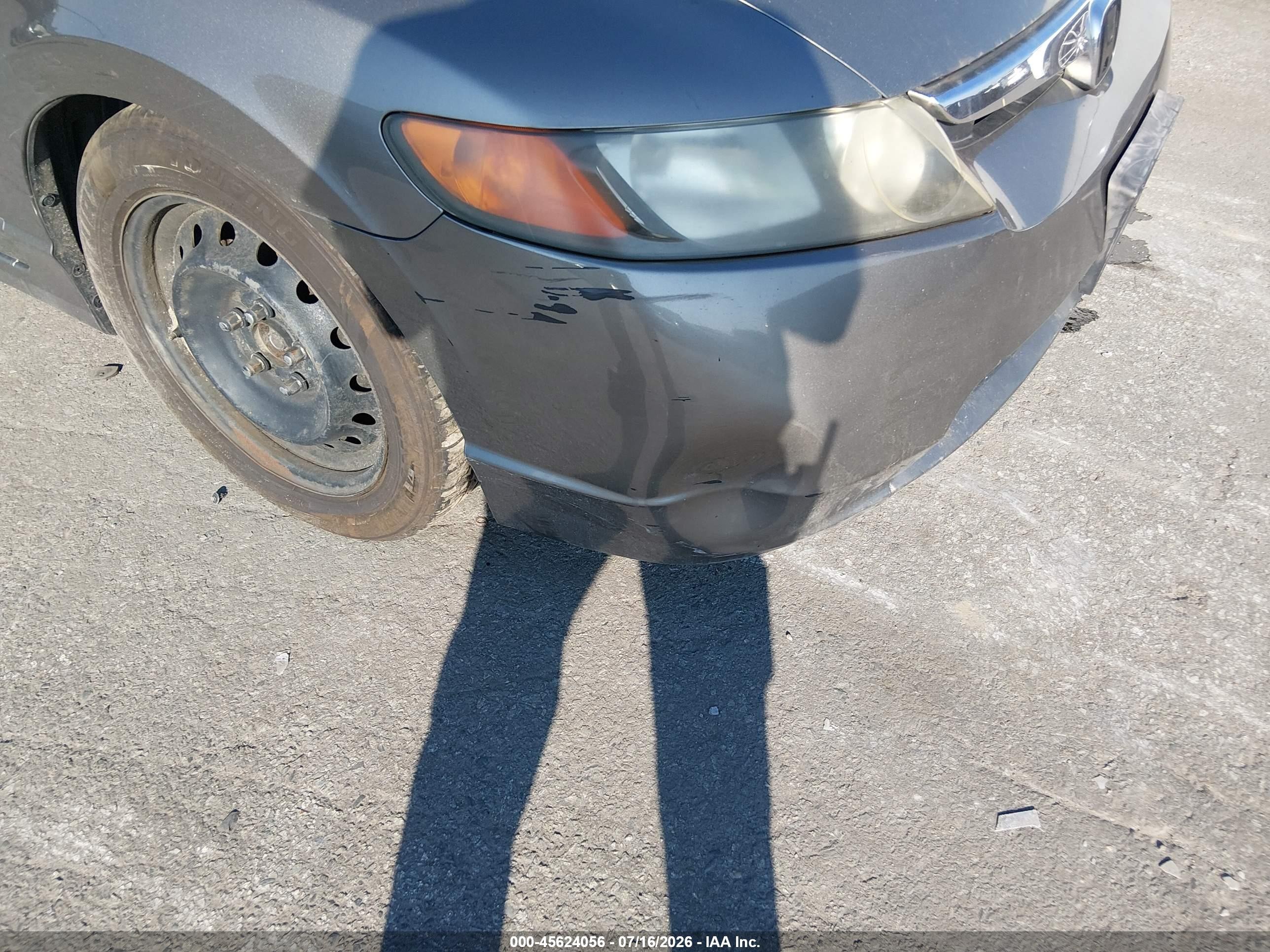 2007 Honda Civic Lx Серый vin: 2HGFA16587H305592