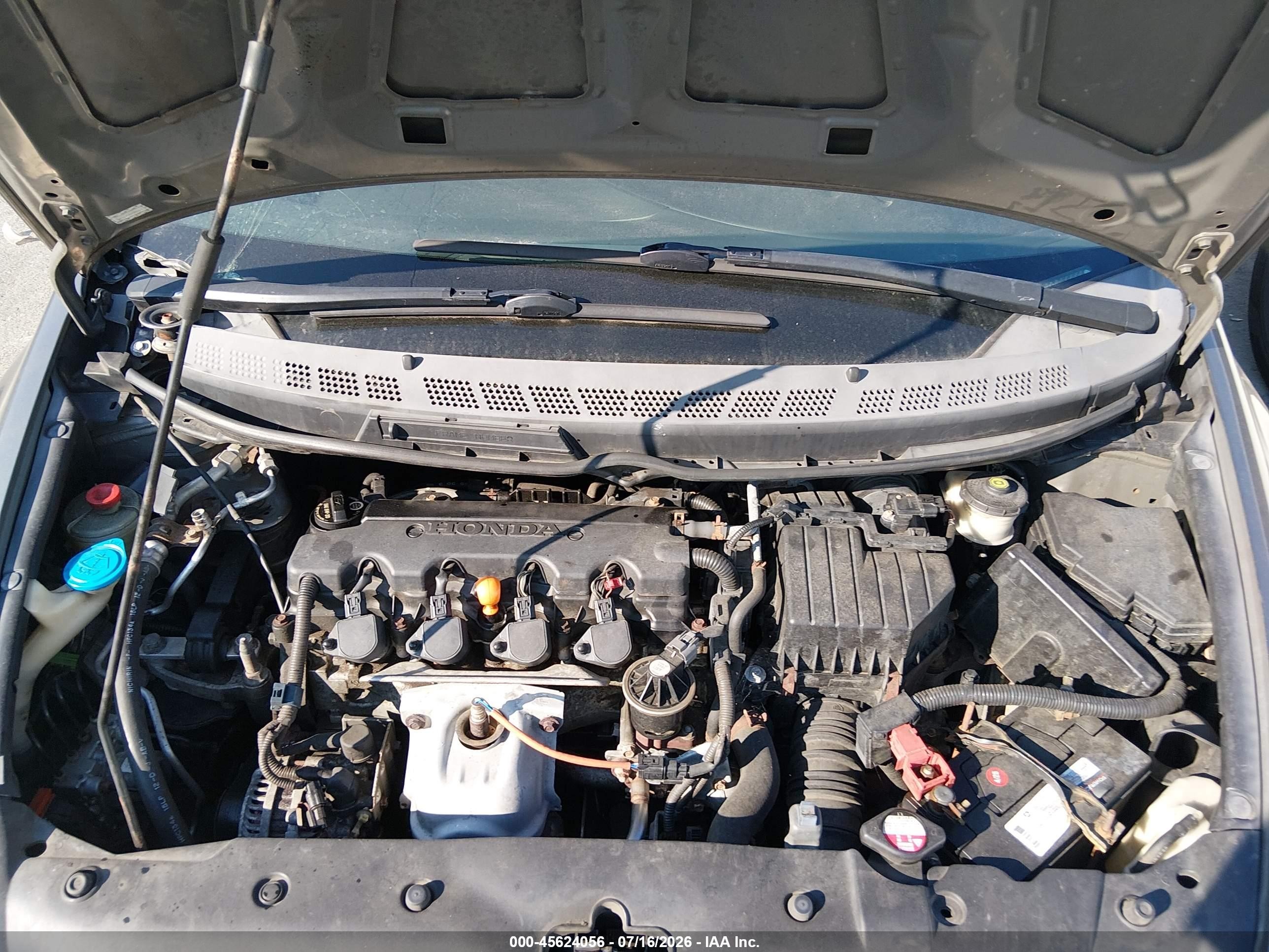 2007 Honda Civic Lx Серый vin: 2HGFA16587H305592