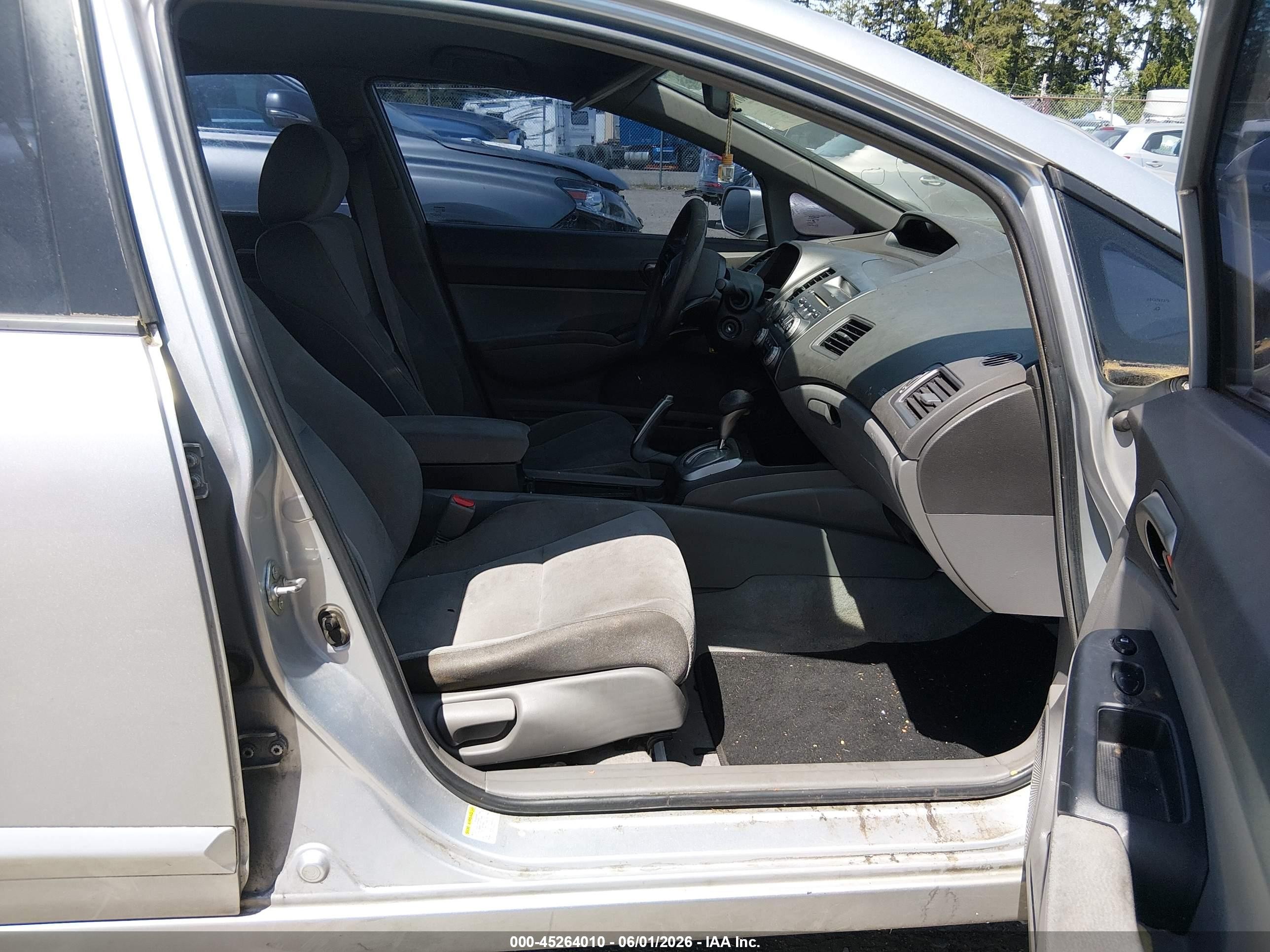 2007 Honda Civic Lx Gray vin: 2HGFA16587H307309
