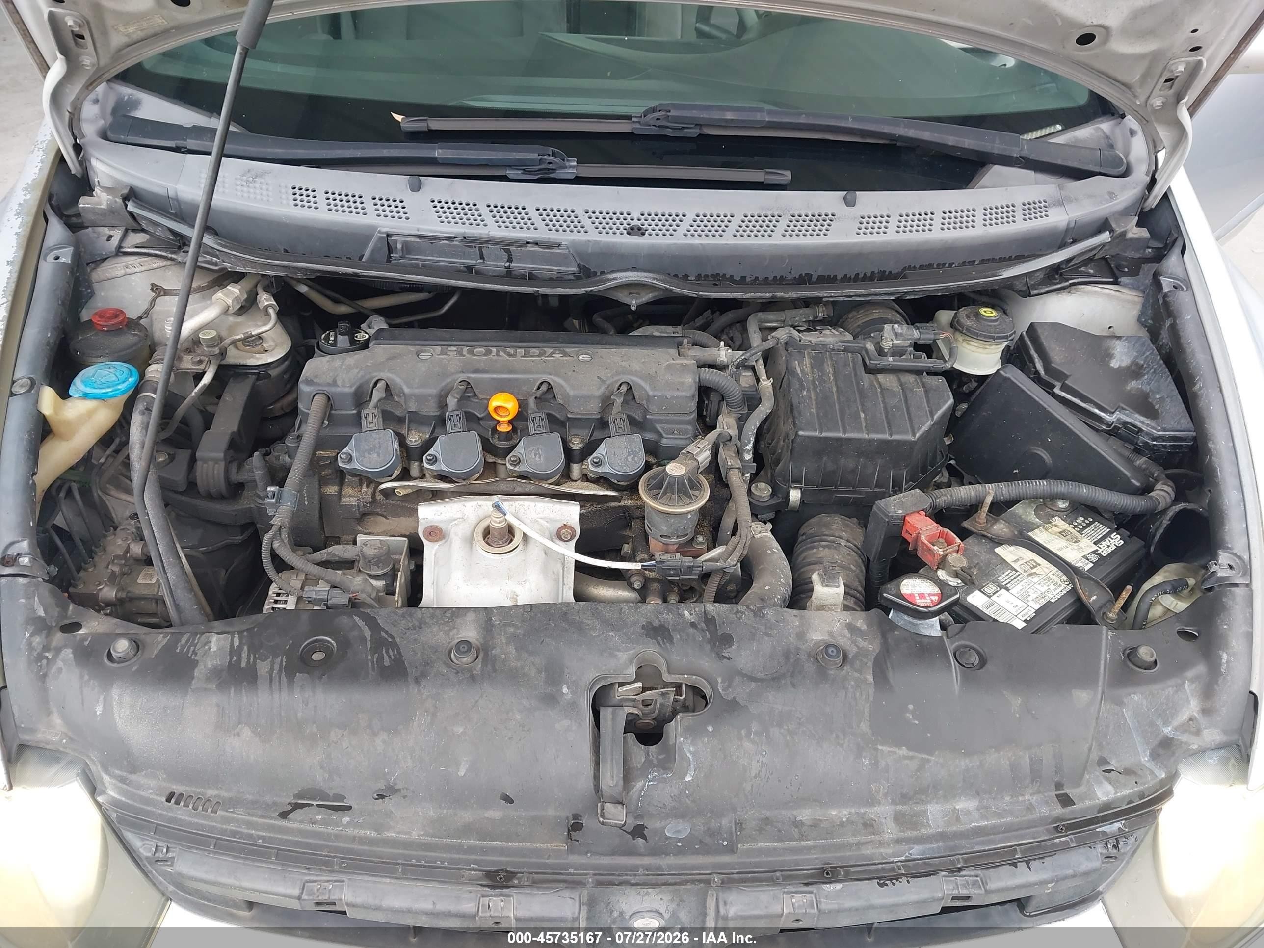 2007 Honda Civic Lx Silver vin: 2HGFA16587H309433