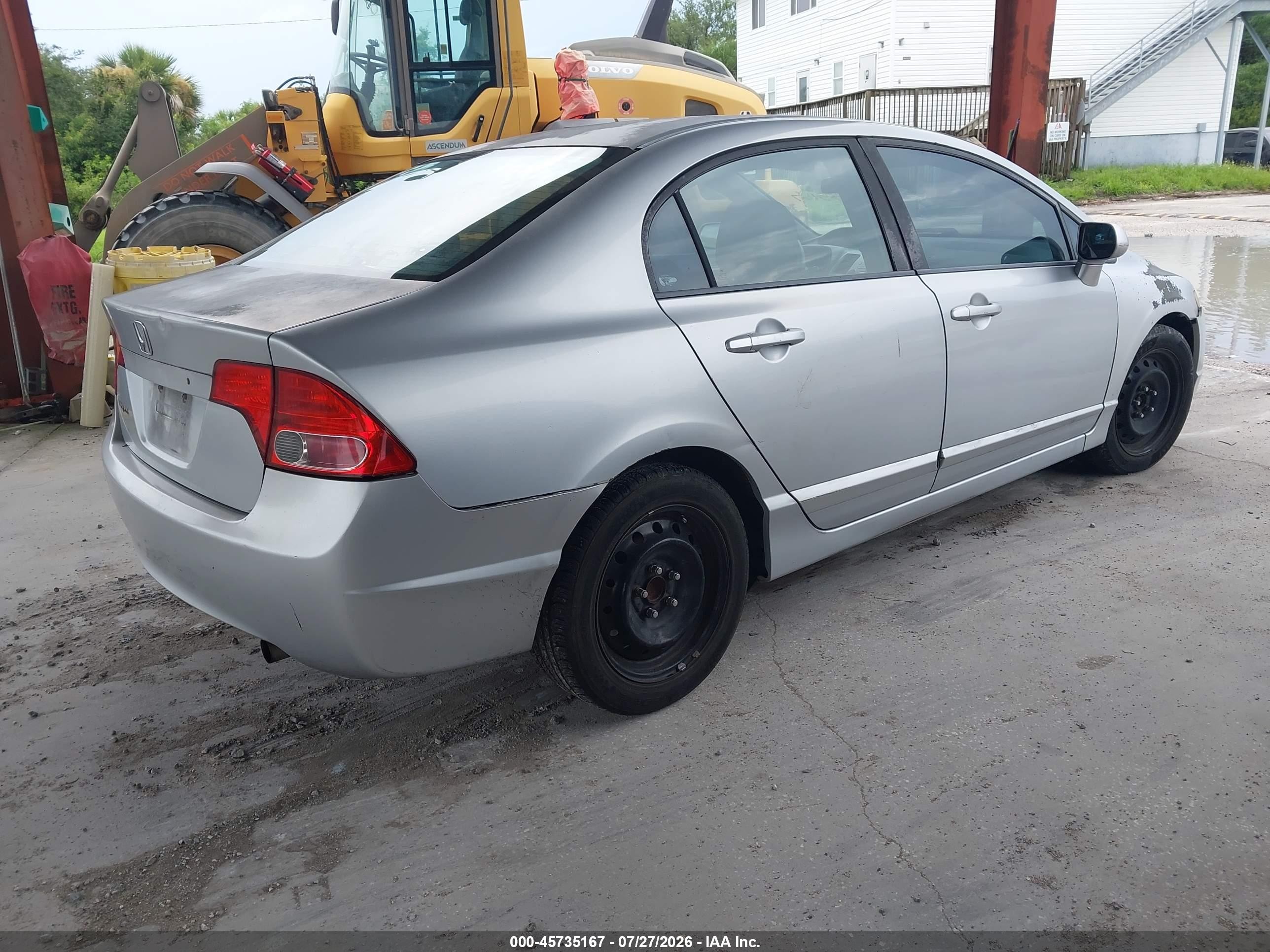 2007 Honda Civic Lx Silver vin: 2HGFA16587H309433