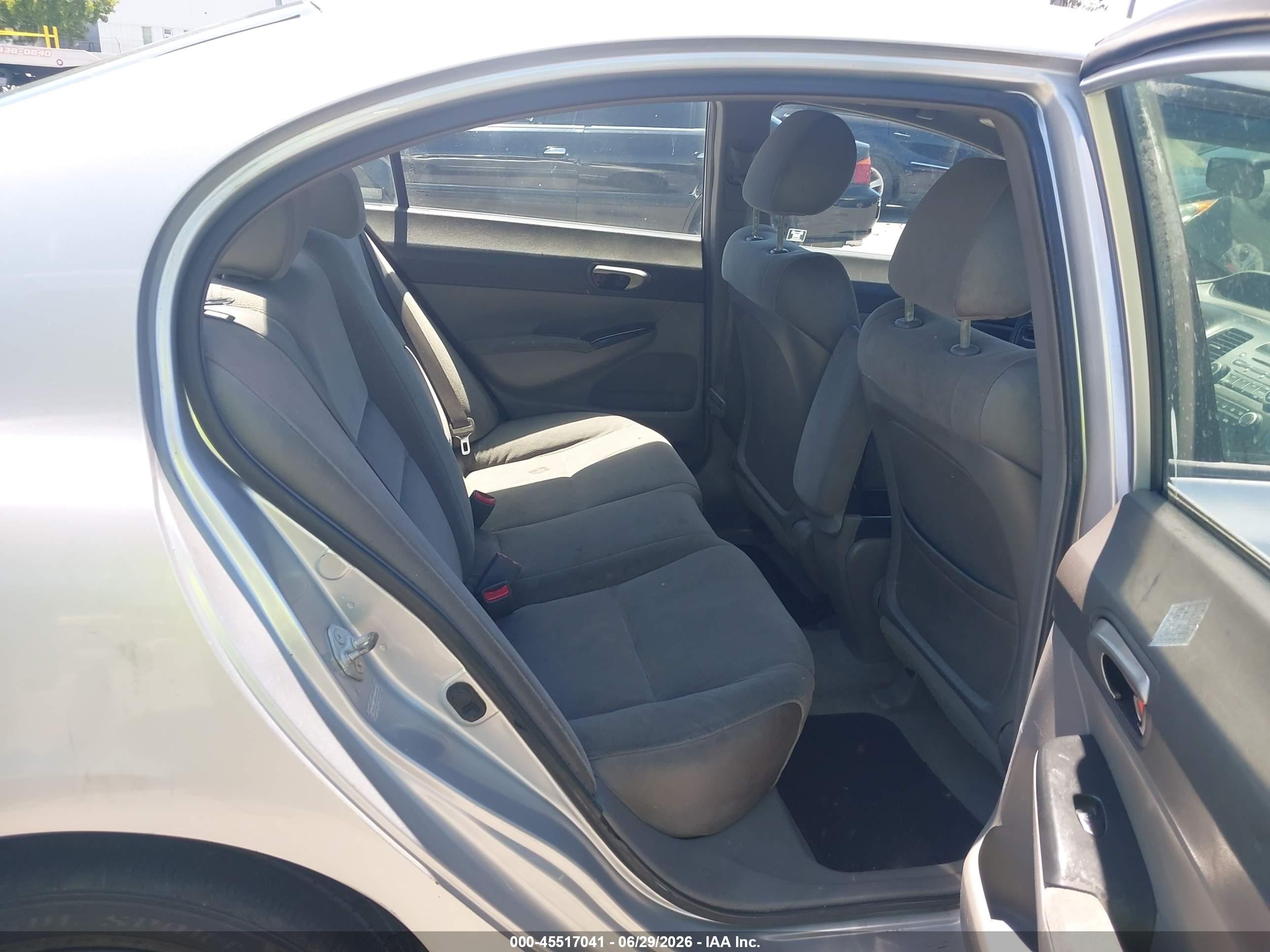 2007 Honda Civic Lx Gray vin: 2HGFA16587H309951