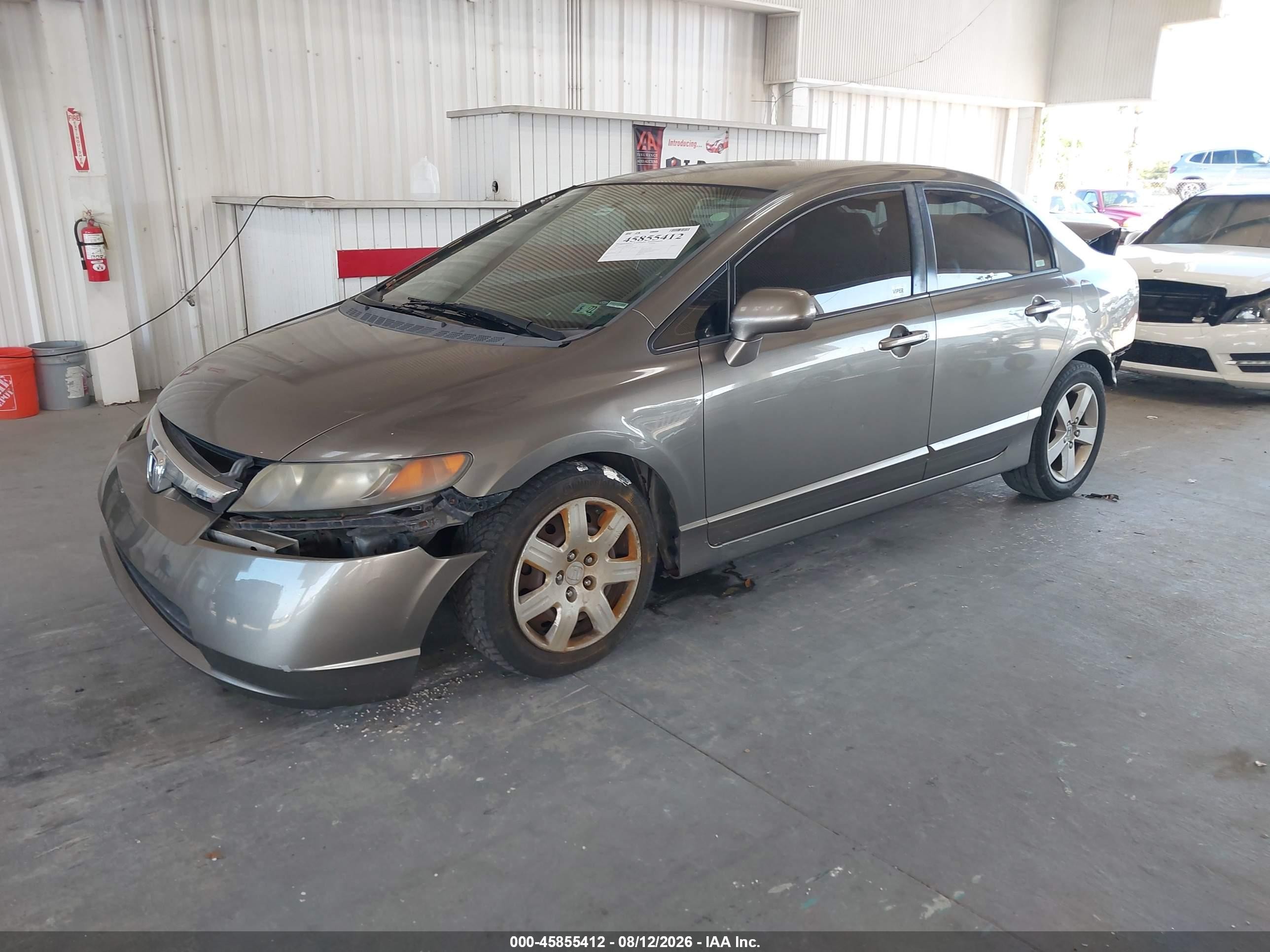 2007 Honda Civic Lx Beige vin: 2HGFA16587H315930