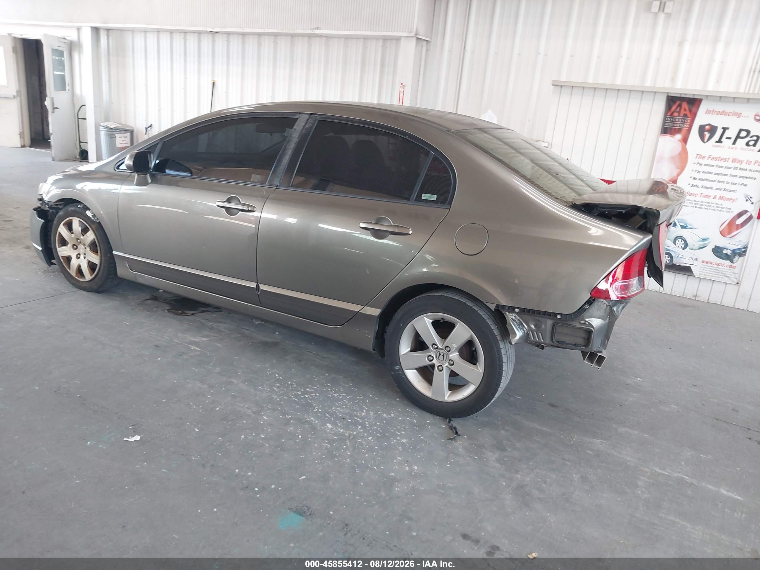 2007 Honda Civic Lx Beige vin: 2HGFA16587H315930
