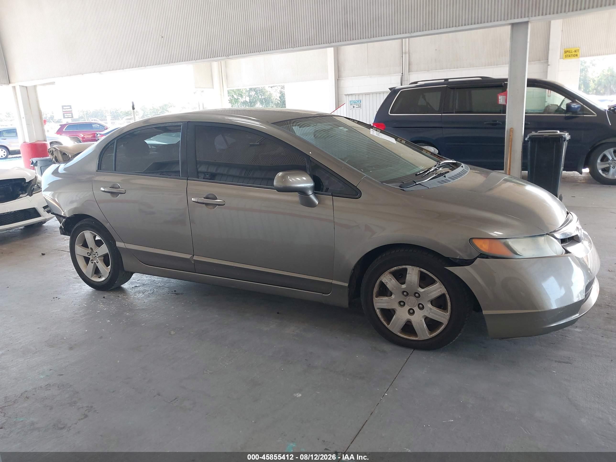 2007 Honda Civic Lx Beige vin: 2HGFA16587H315930