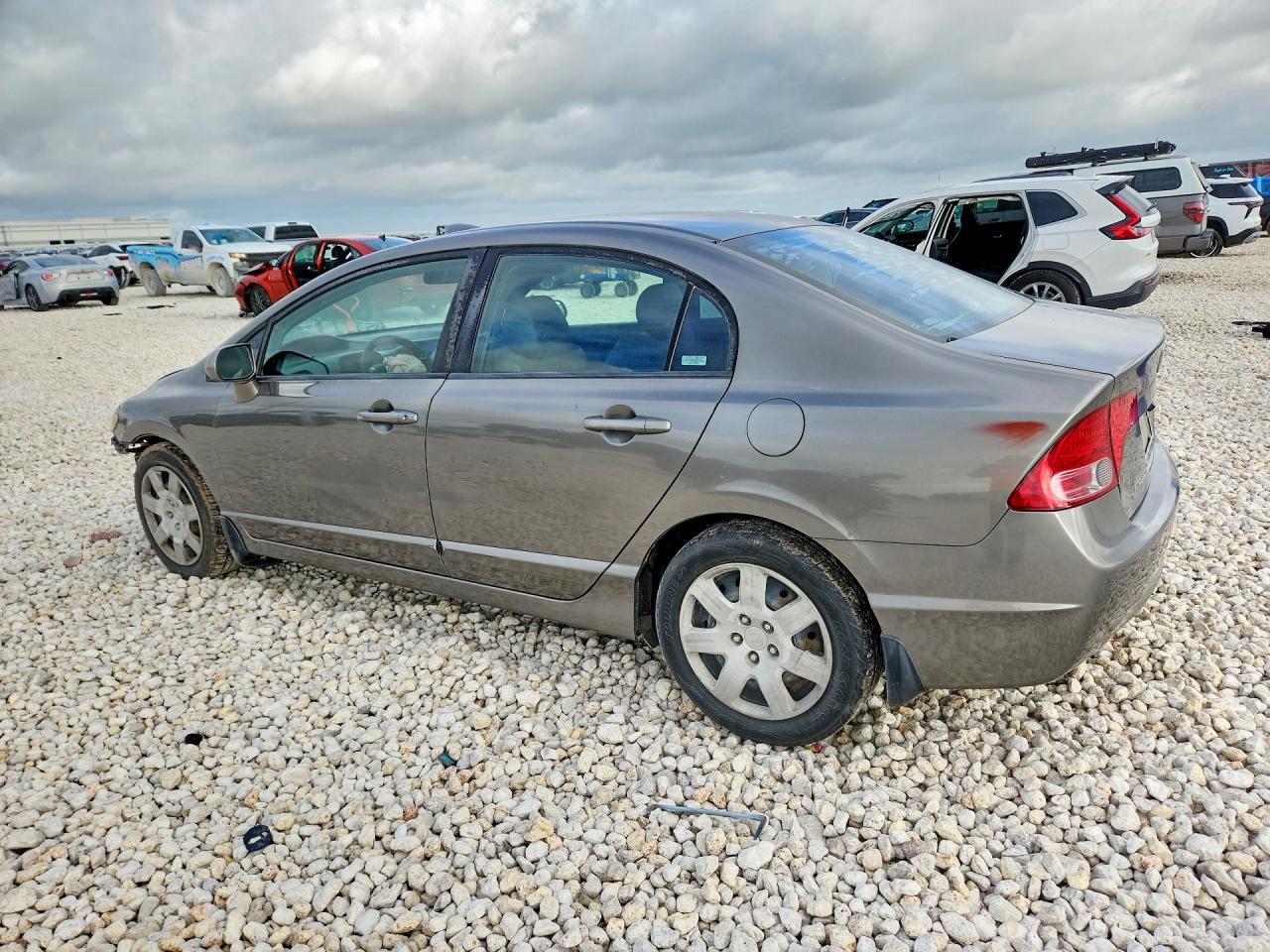 2008 Honda Civic Lx Gray vin: 2HGFA16588H300300