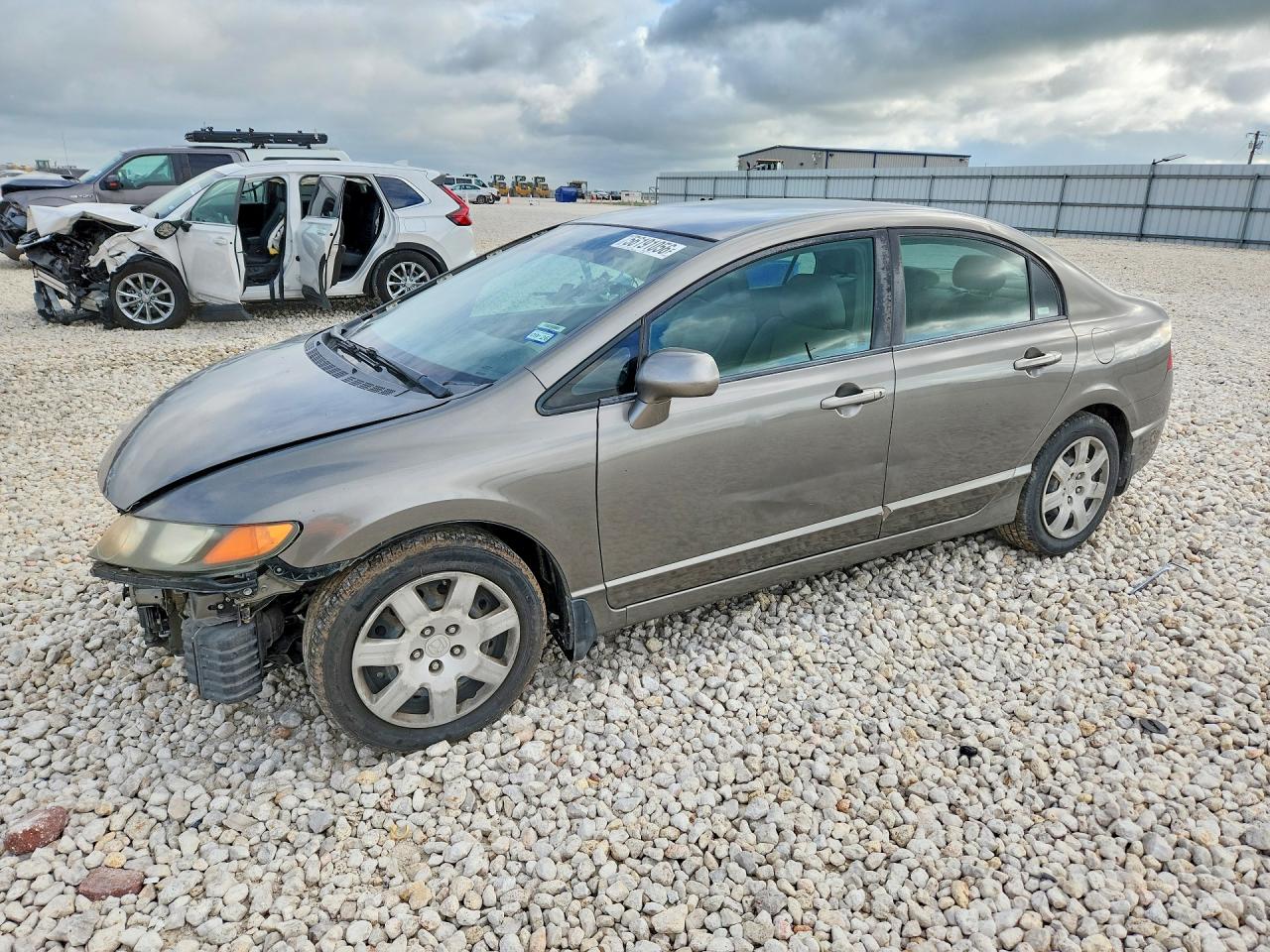 2008 Honda Civic Lx Gray vin: 2HGFA16588H300300