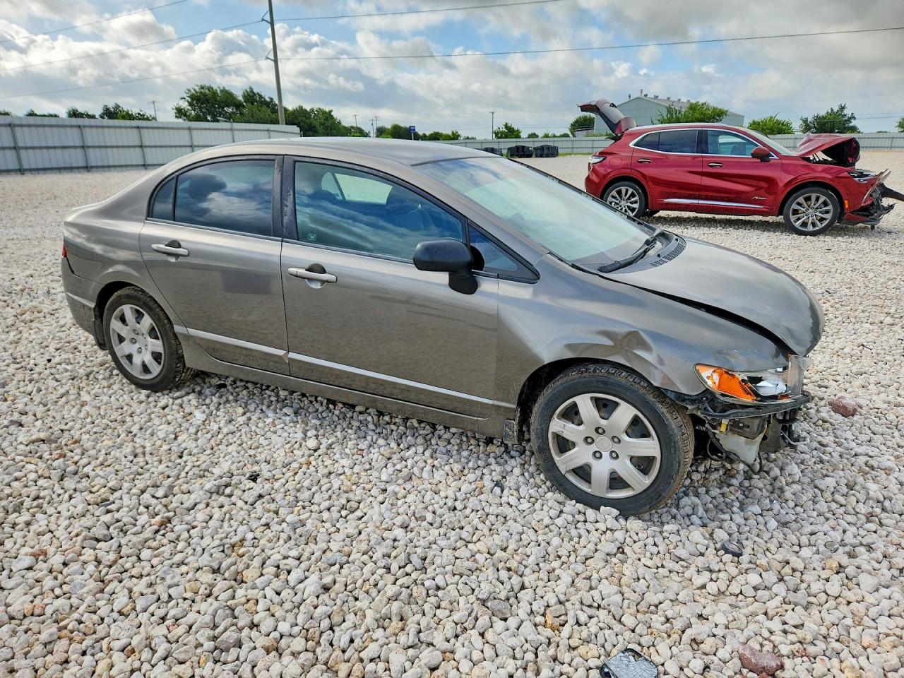 2008 Honda Civic Lx Gray vin: 2HGFA16588H300300