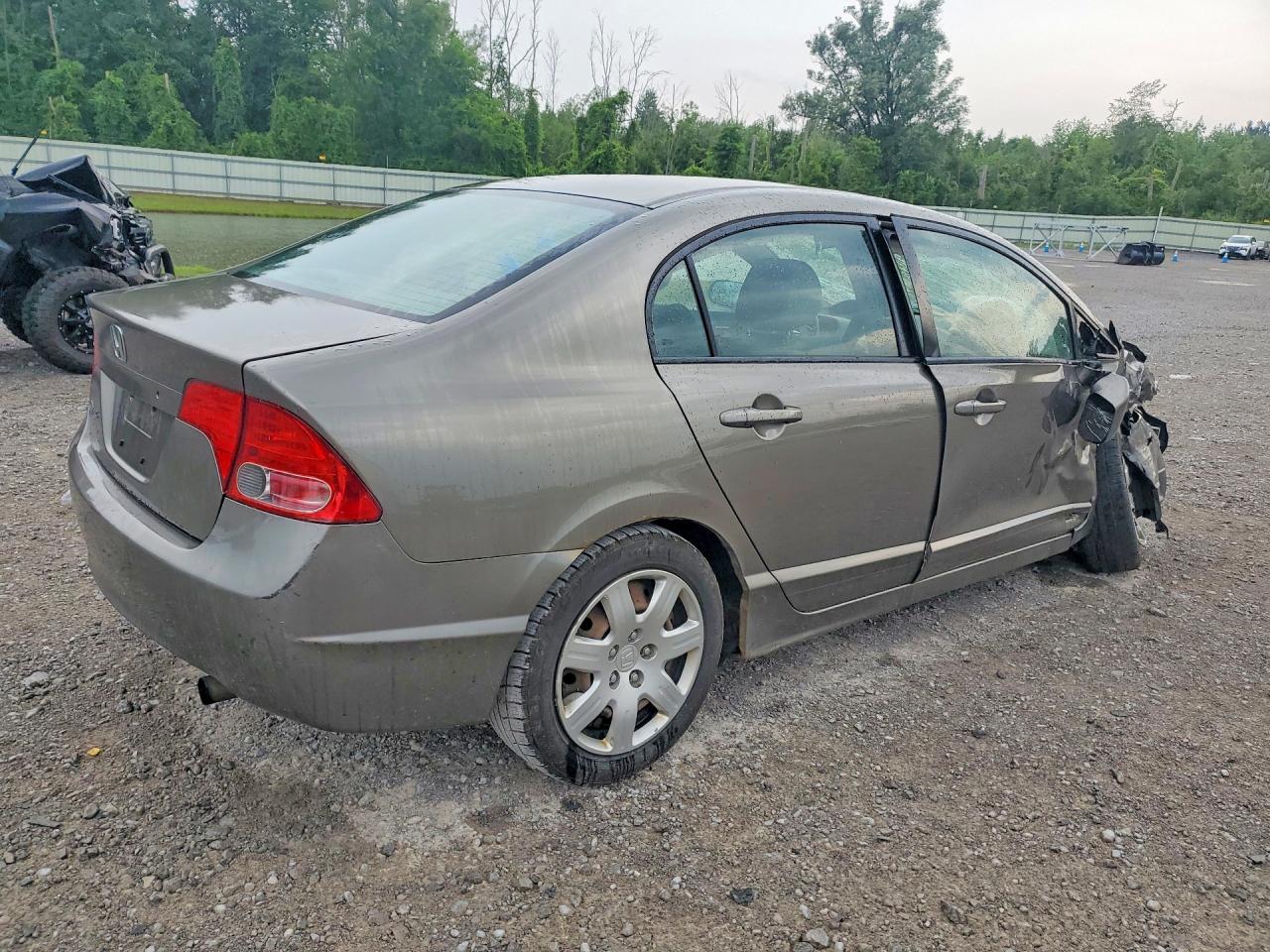 2008 Honda Civic Lx Gray vin: 2HGFA16588H318442