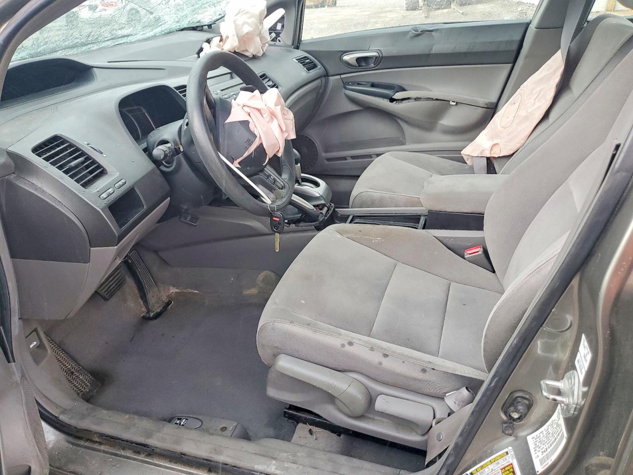 2008 Honda Civic Lx Gray vin: 2HGFA16588H318442