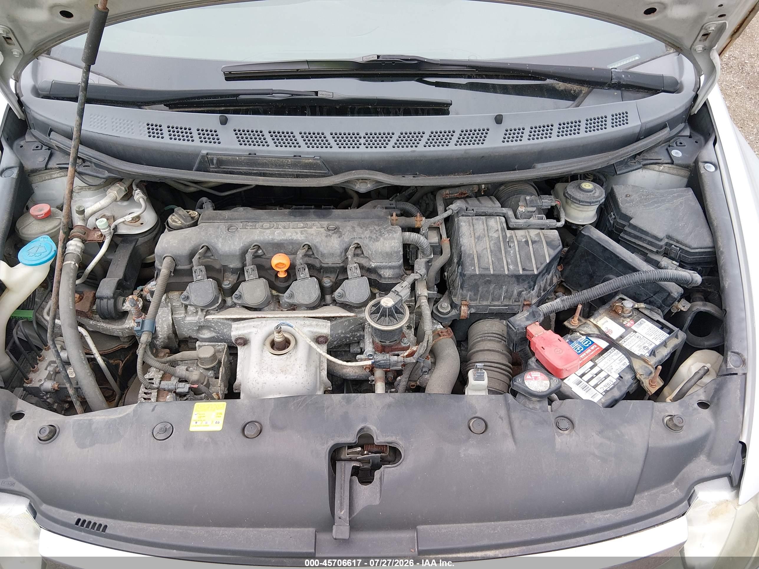 2008 Honda Civic Lx Серебряный vin: 2HGFA16588H337542