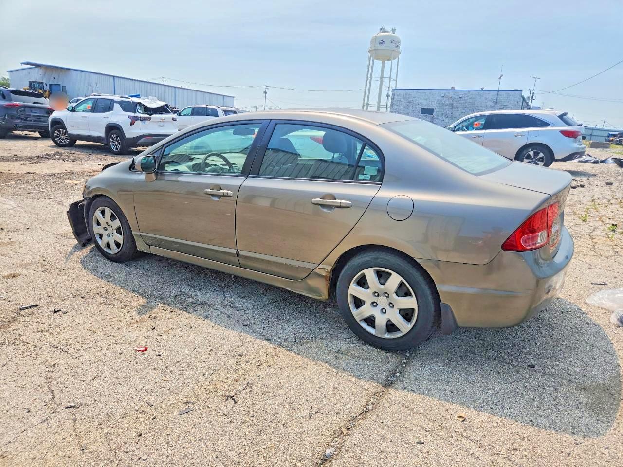 2008 Honda Civic Lx Gray vin: 2HGFA16588H339243