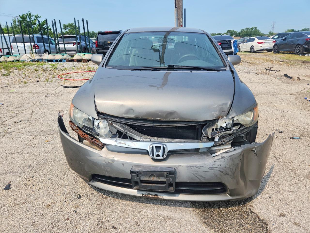 2008 Honda Civic Lx Gray vin: 2HGFA16588H339243