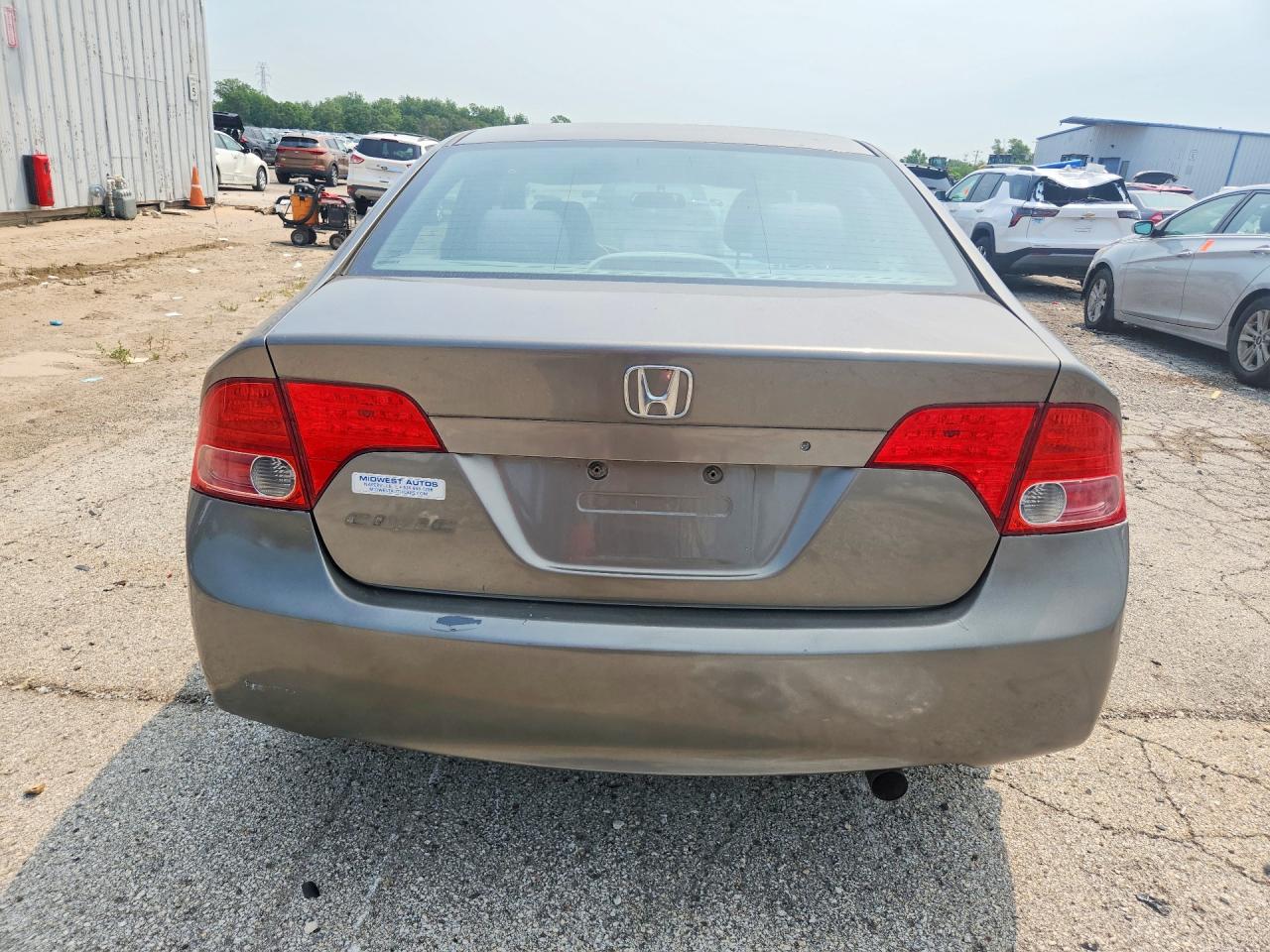 2008 Honda Civic Lx Gray vin: 2HGFA16588H339243