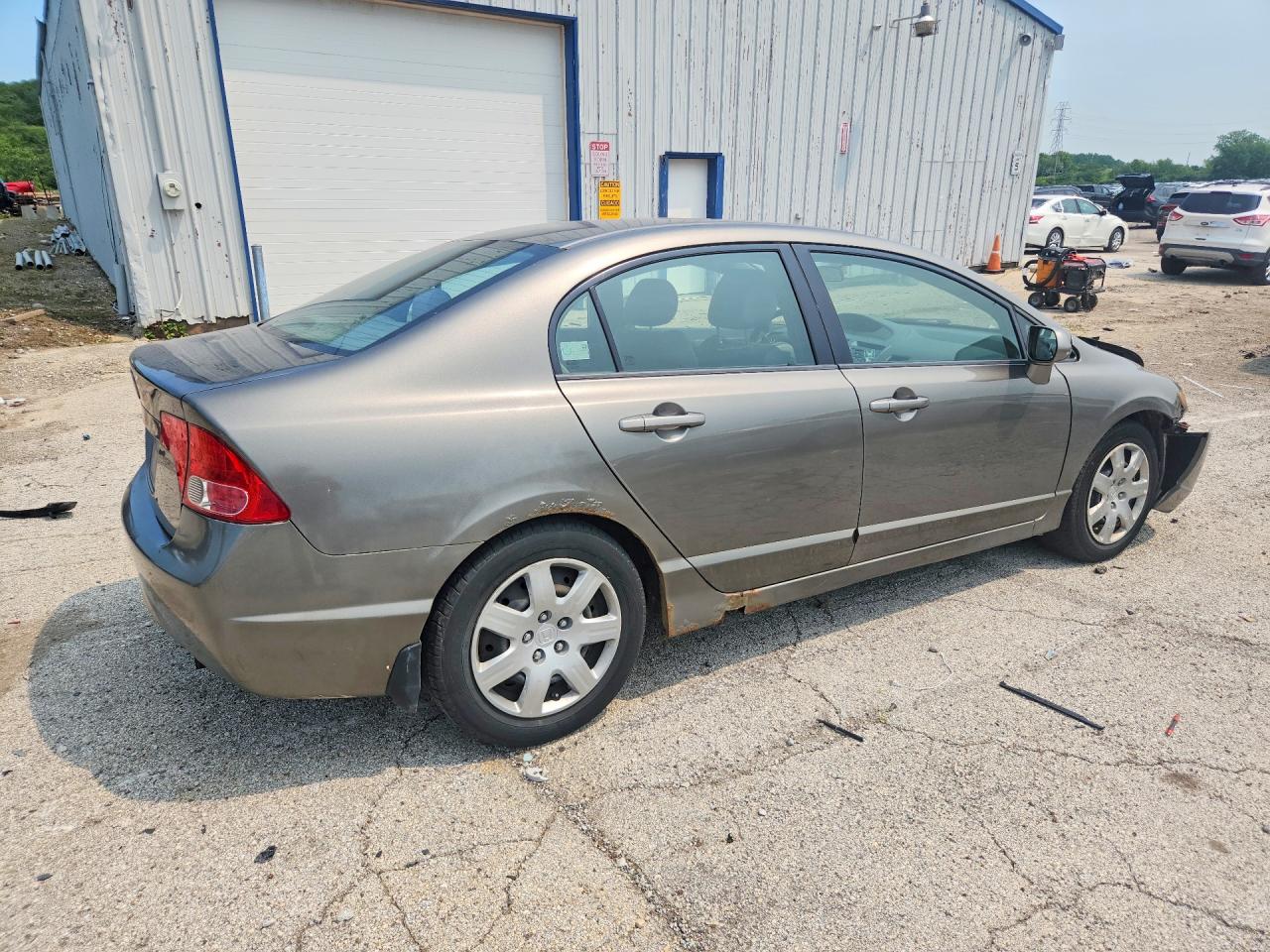 2008 Honda Civic Lx Gray vin: 2HGFA16588H339243