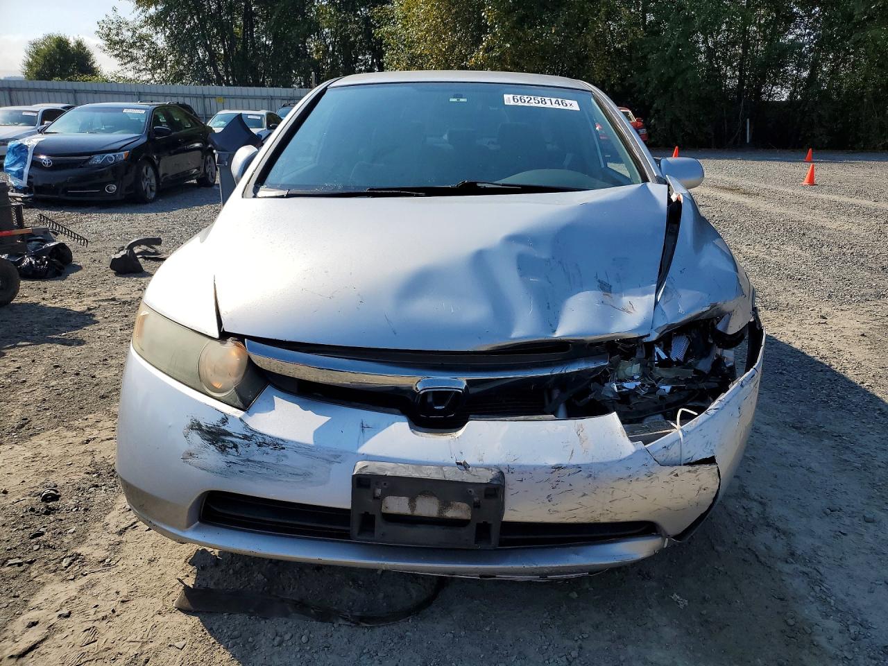 2008 Honda Civic Lx Silver vin: 2HGFA16588H347035
